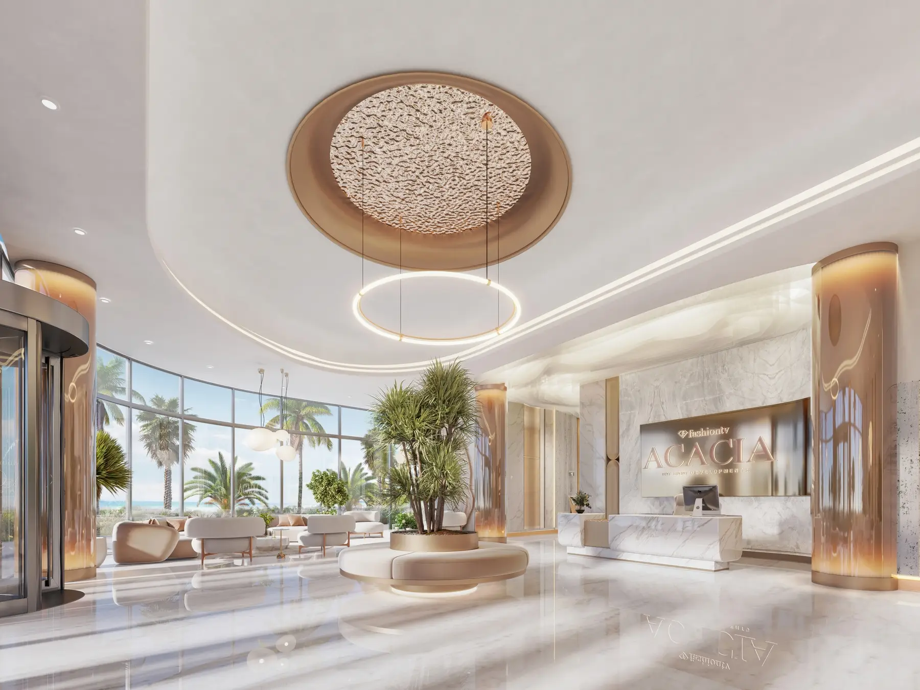 Acacia by Fashion TV, Al Marjan beachfront facade, Al Marjan Island