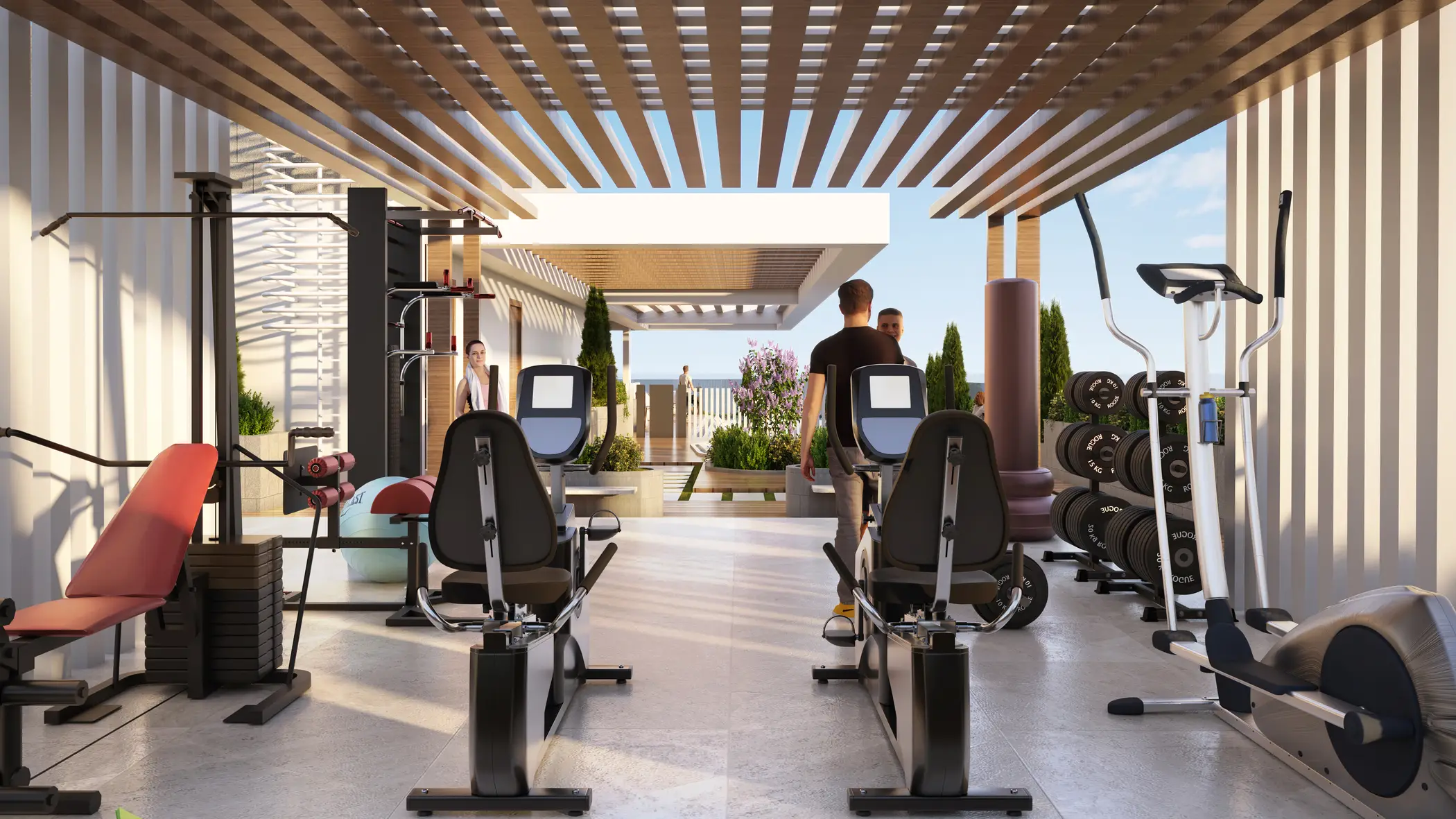 Aquino, Al Marjan gym fitness, Al Marjan Island
