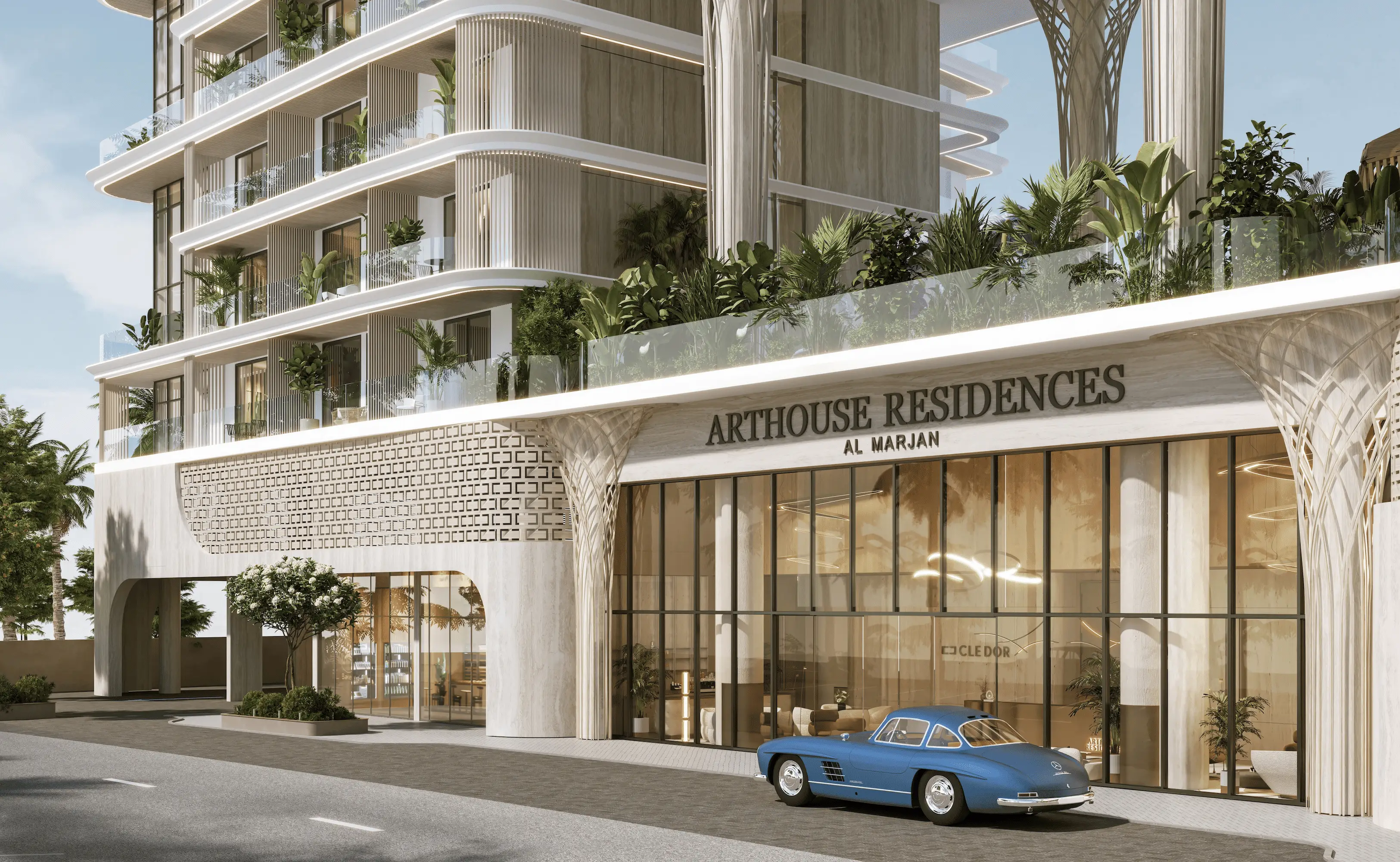 Arthouse Residences, Al Marjan beachfront facade, Al Marjan Island