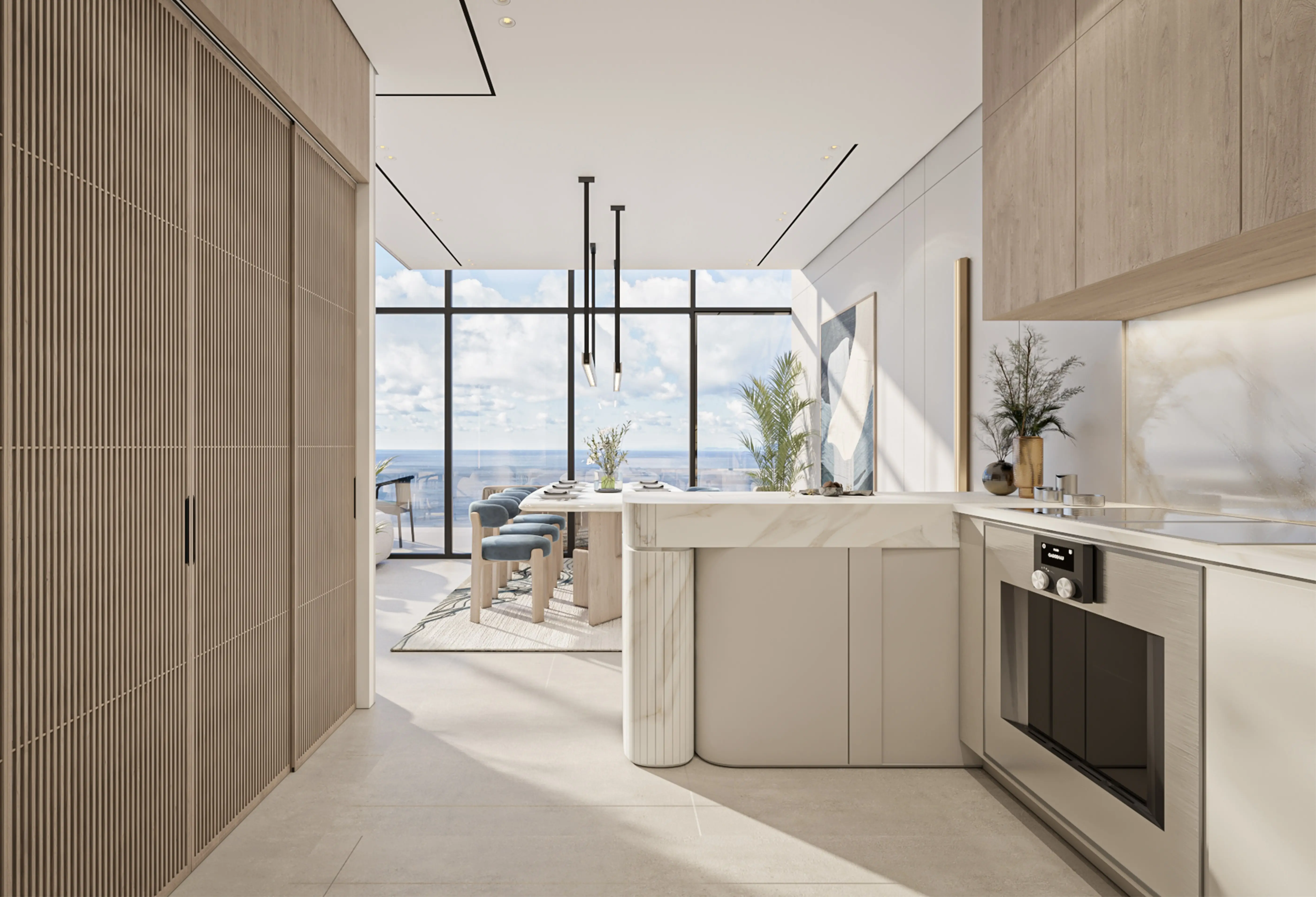 Arthouse Residences, Al Marjan infinity pool terrace, Al Marjan Island