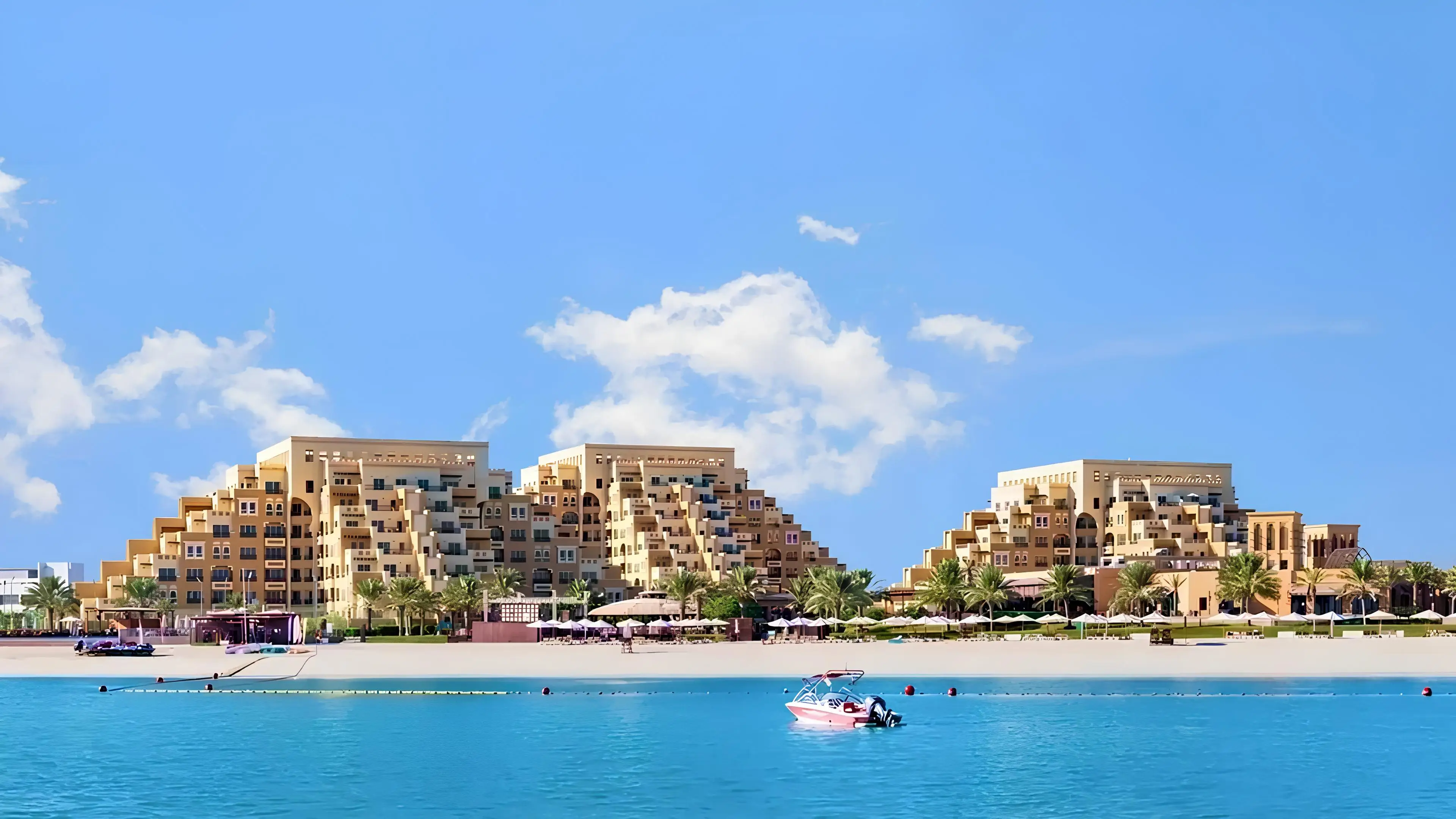 Static map for Bab Al Bahr Residences, Al Marjan on Al Marjan Island. Not live navigation.