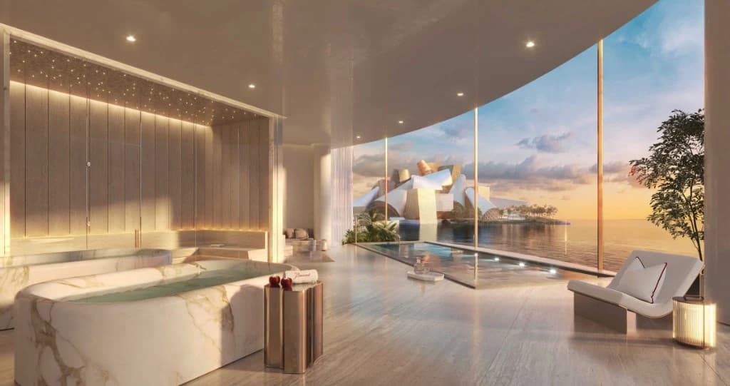 Baccarat Residences Saadiyat by Aldar spa plunge pool, Saadiyat Island Abu Dhabi