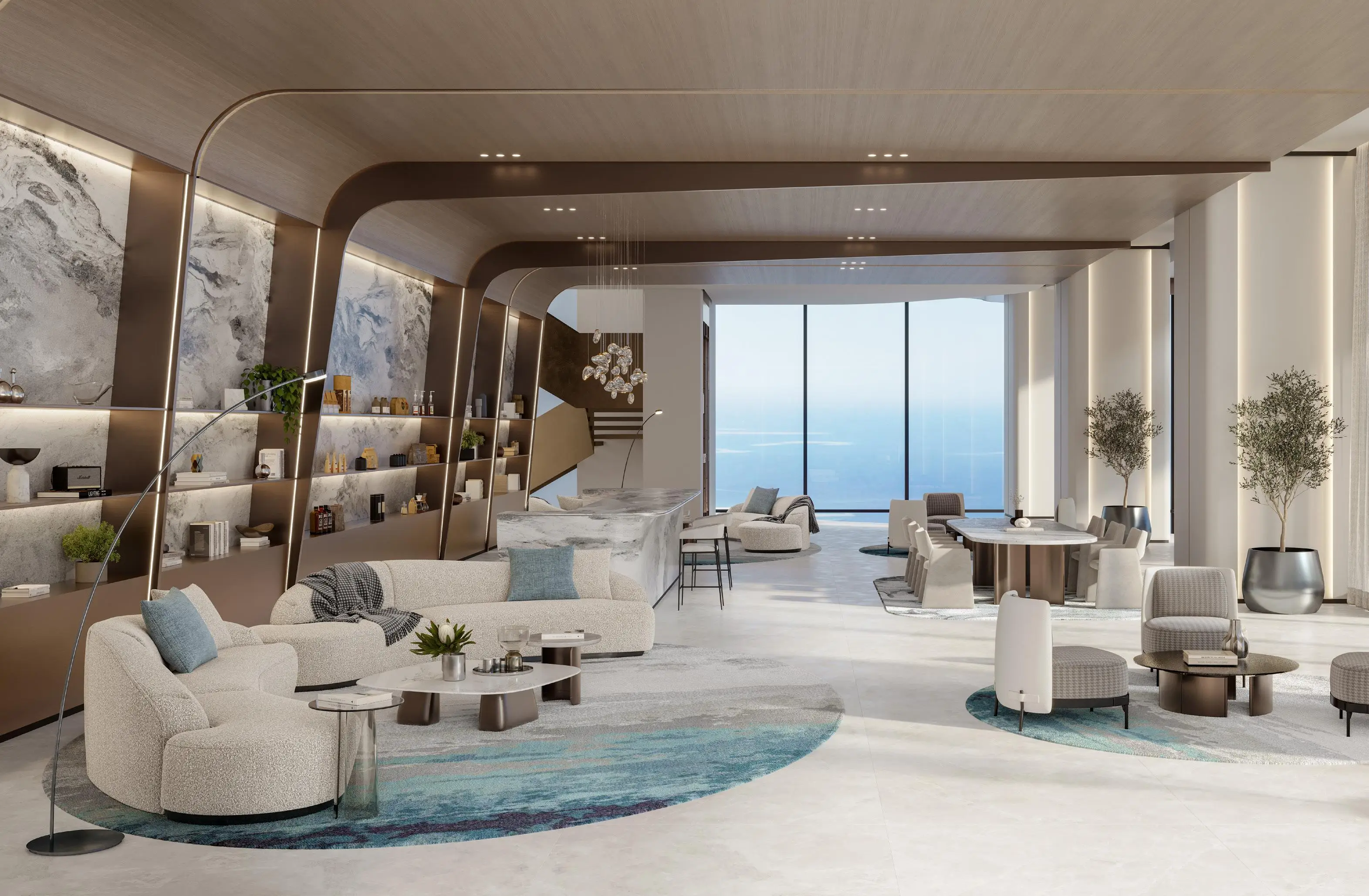 Office lounge with a sea view at Berkeley Tower by Ellington