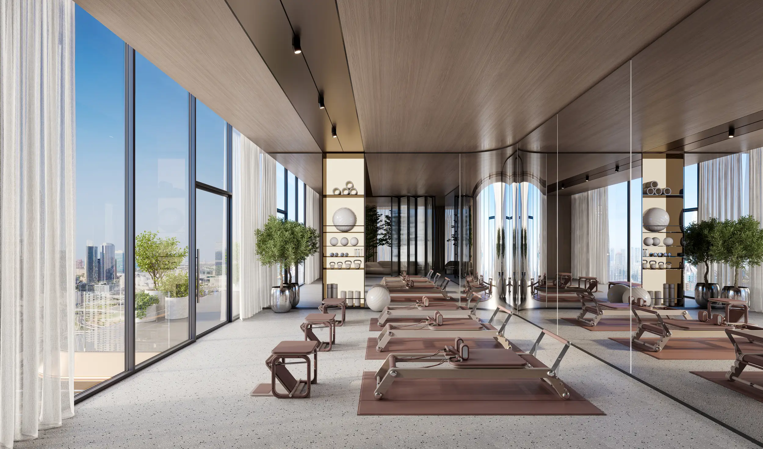 Pilates studio at Berkeley Tower by Ellington