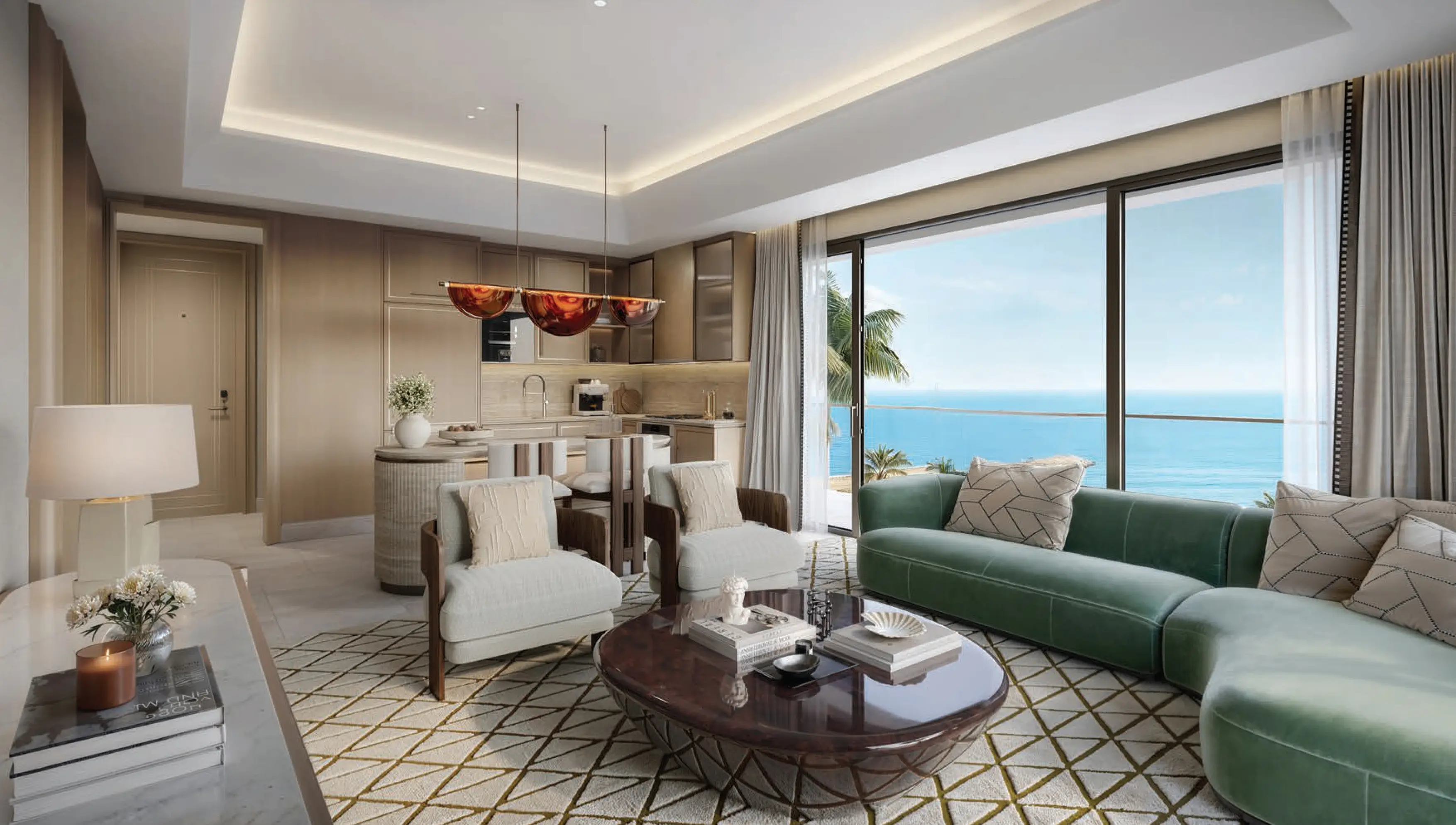 Fairmont Residences Al Marjan Island 1 & 2, Al Marjan lobby reception, Al Marjan Island