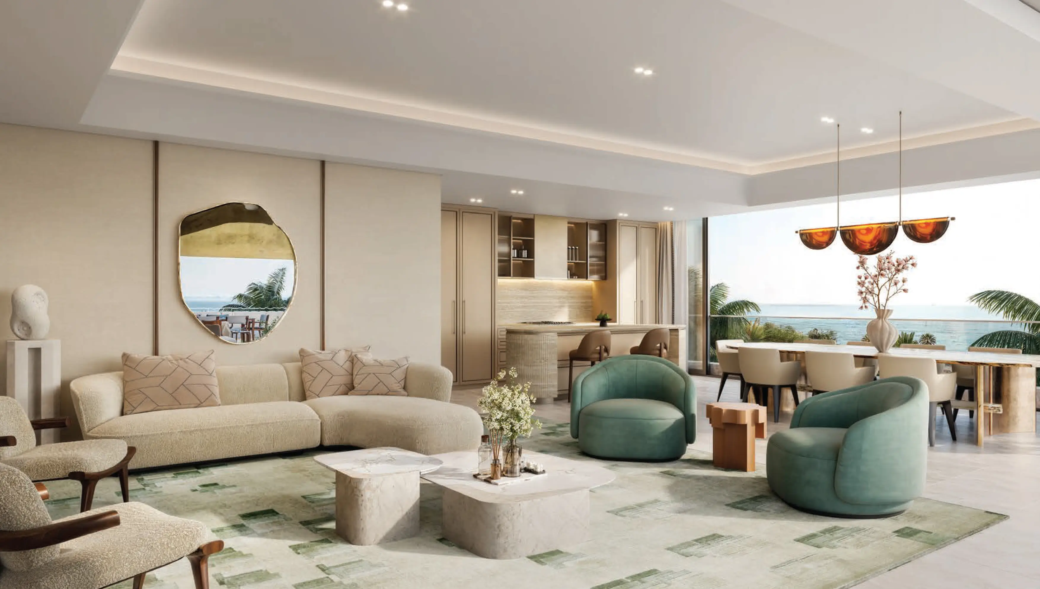 Private beach access at Fairmont Residences Tower 3, Al Marjan