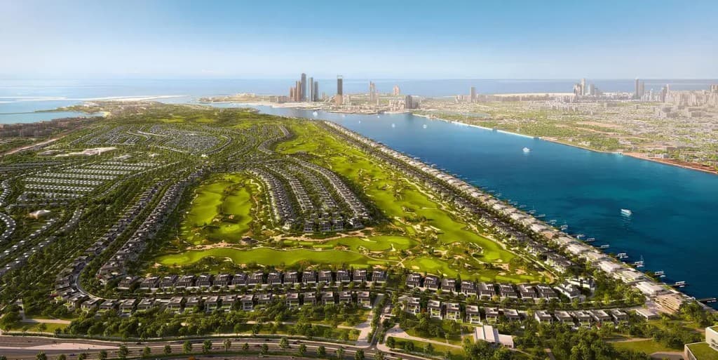 Hudayriyat Golf Estates by Modon fairway villa golf view, Hudayriyat Island Abu Dhabi