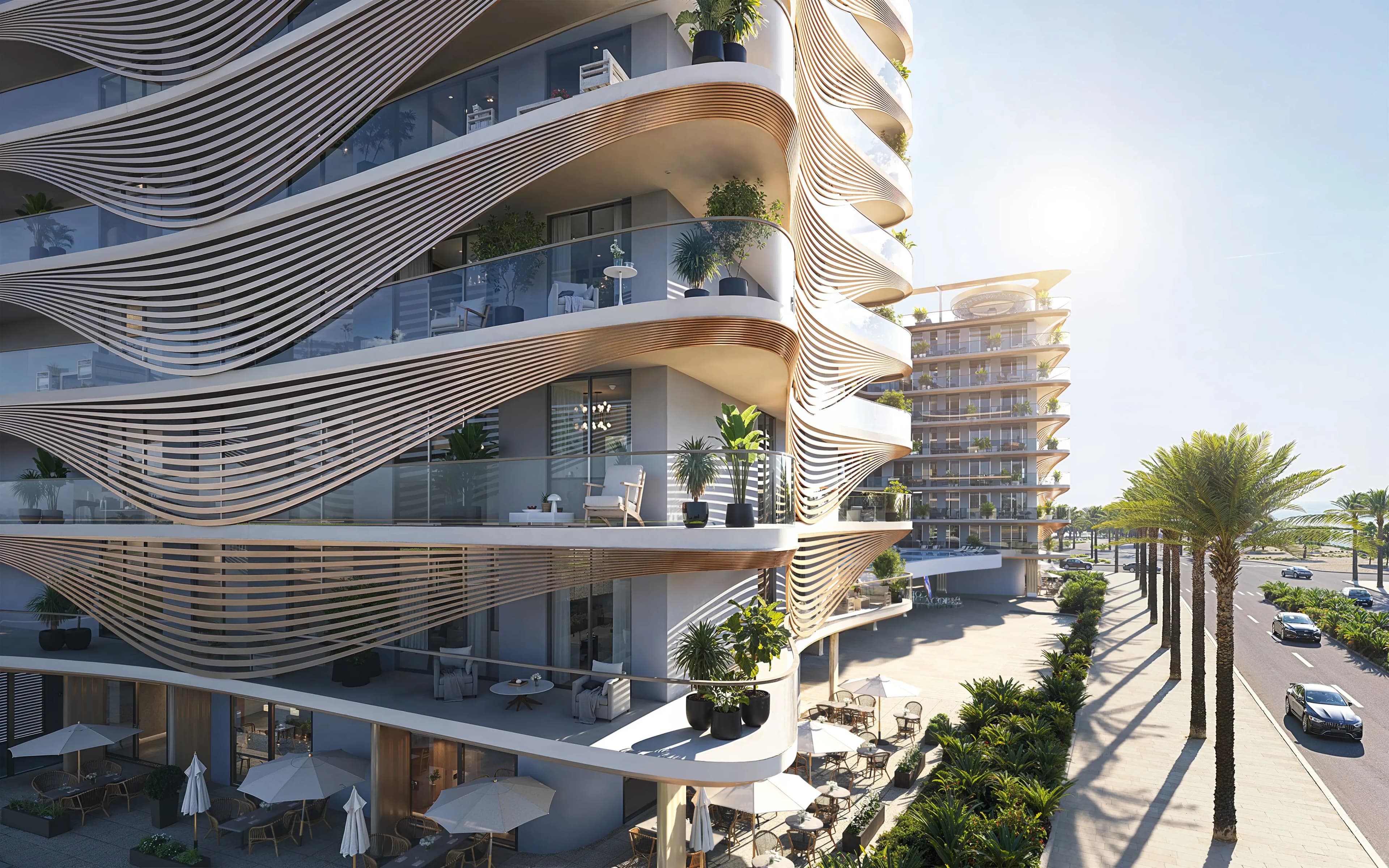 Jacob & Co Residences by Mantra, Al Marjan infinity pool terrace, Al Marjan Island