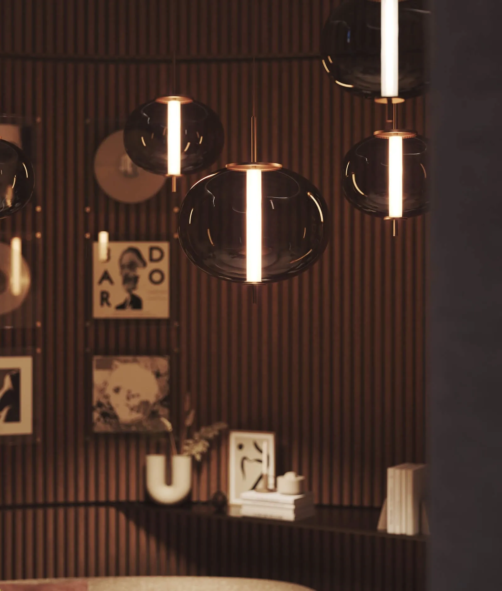 JW Marriott Residences Yas Island by Taraf music room interior detail, Yas Bay Abu Dhabi