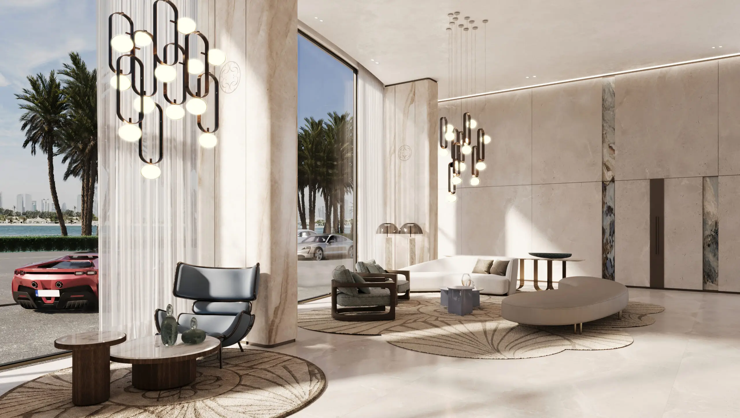 La Mer By Elie Saab, Al Marjan beachfront facade, Al Marjan Island
