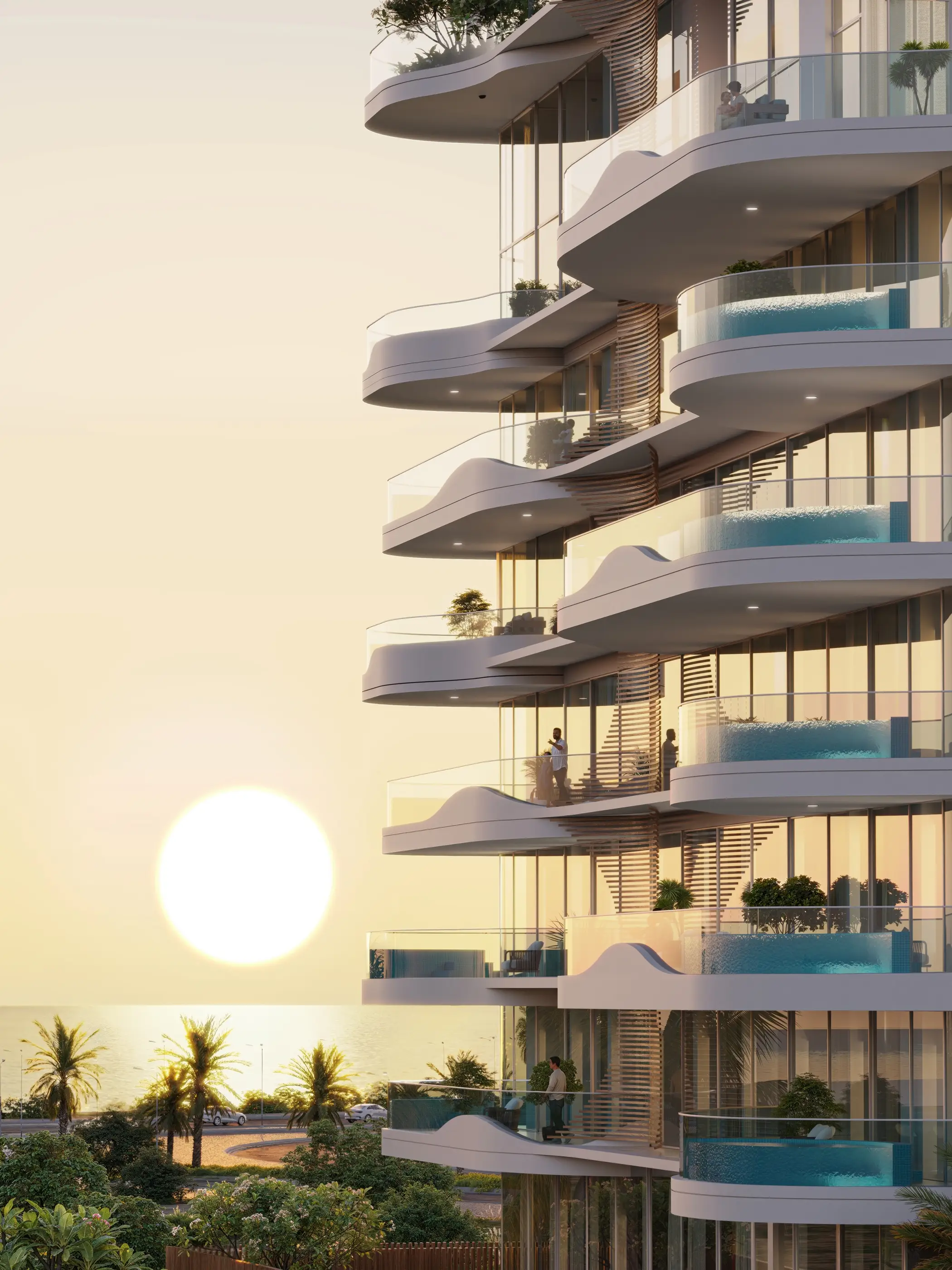 La Perla, Al Marjan lobby reception, Al Marjan Island