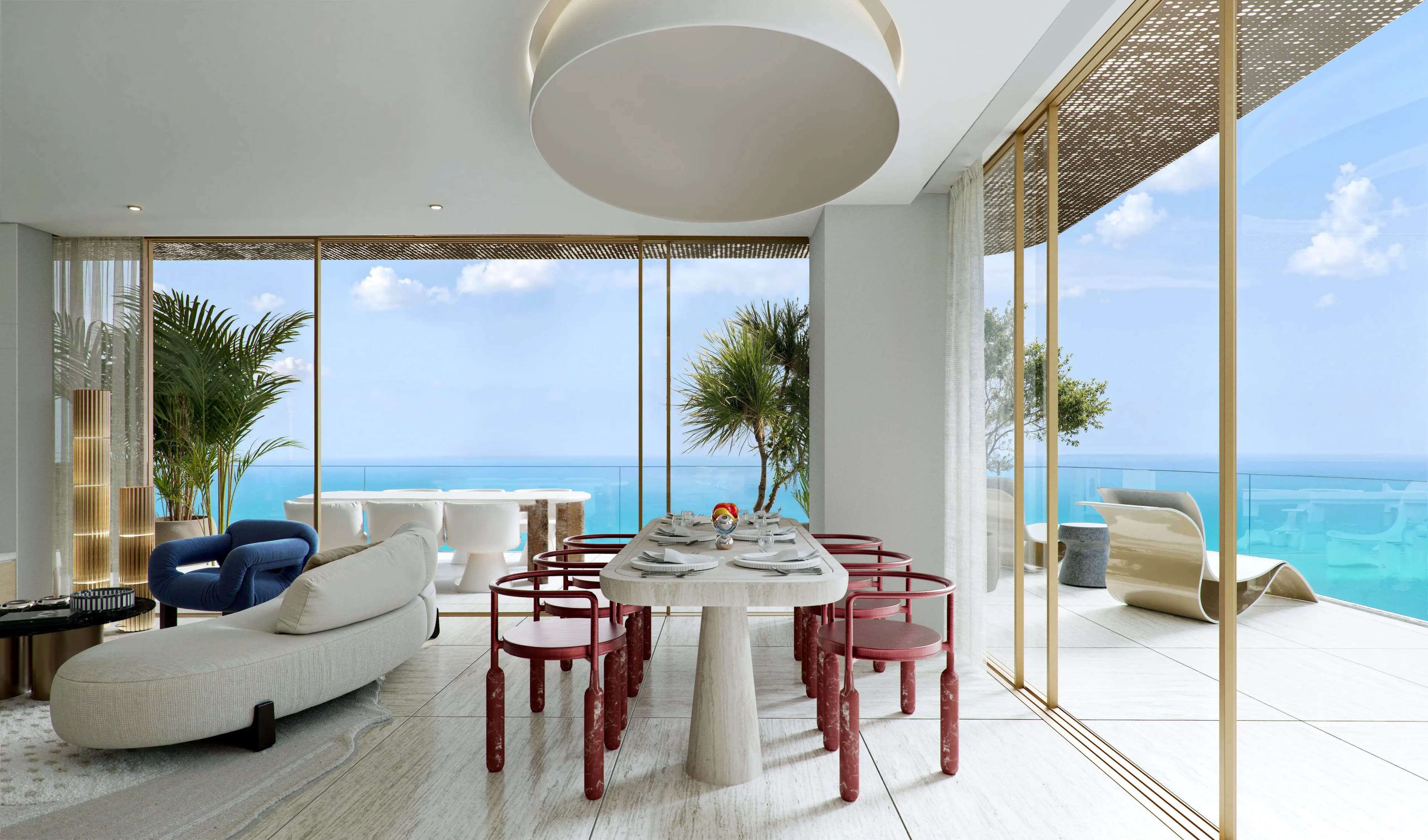 Mondrian Al Marjan Island Beach Residences, Al Marjan beachfront facade, Al Marjan Island