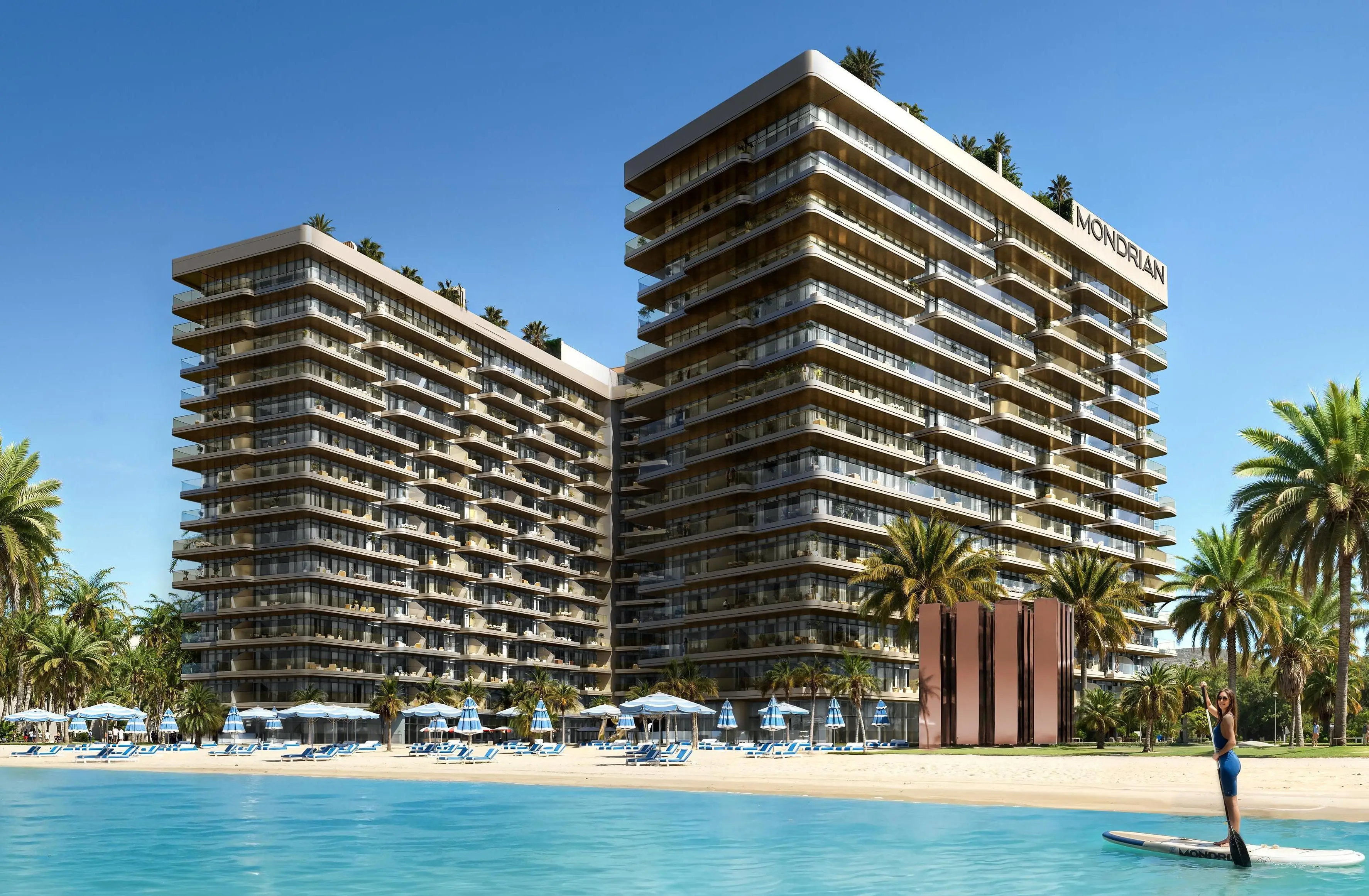 Mondrian Al Marjan Island Beach Residences, Al Marjan lobby reception, Al Marjan Island