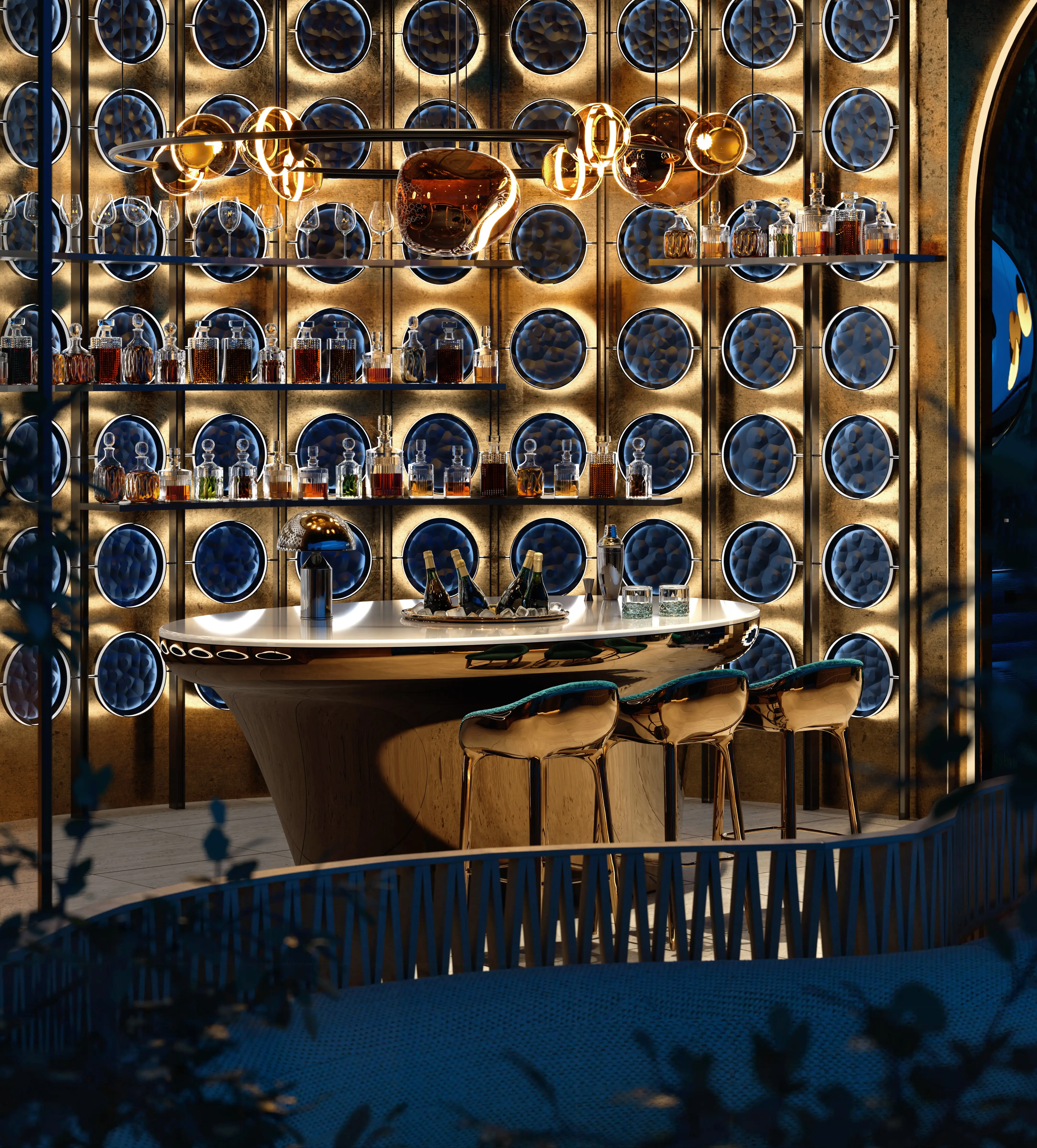 Mondrian Al Marjan Island Beach Residences Phase 2, Al Marjan beachfront facade, Al Marjan Island