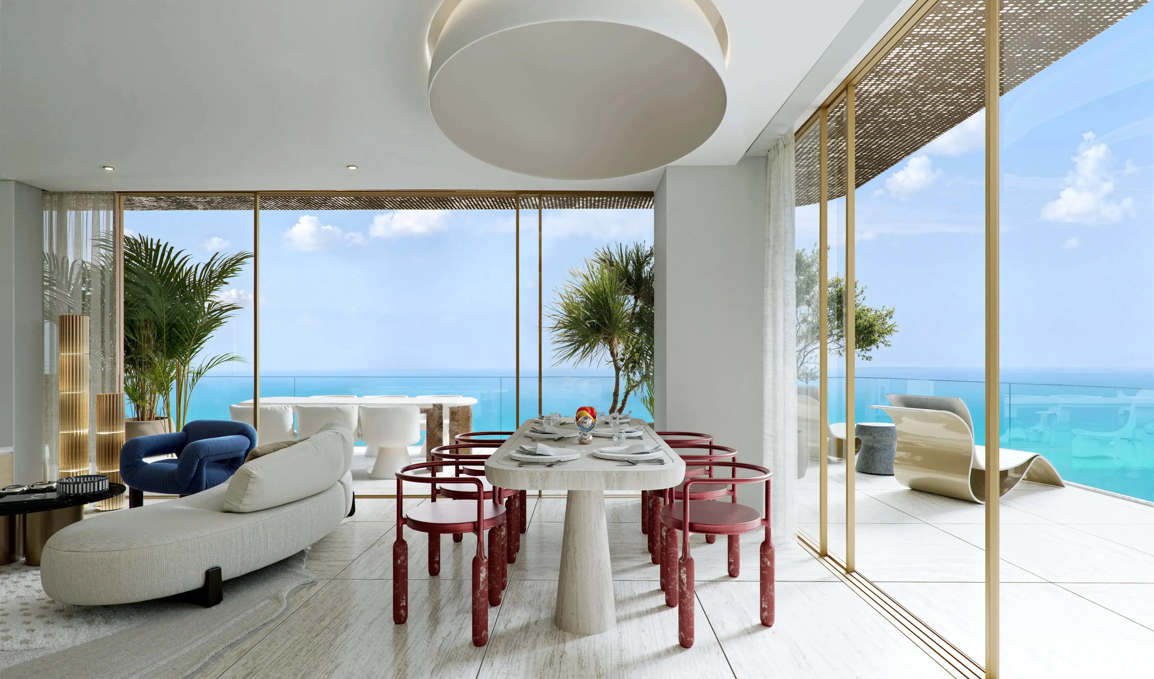 Bedroom interior at Mondrian Al Marjan Island Beach Residences Phase 2, Al Marjan