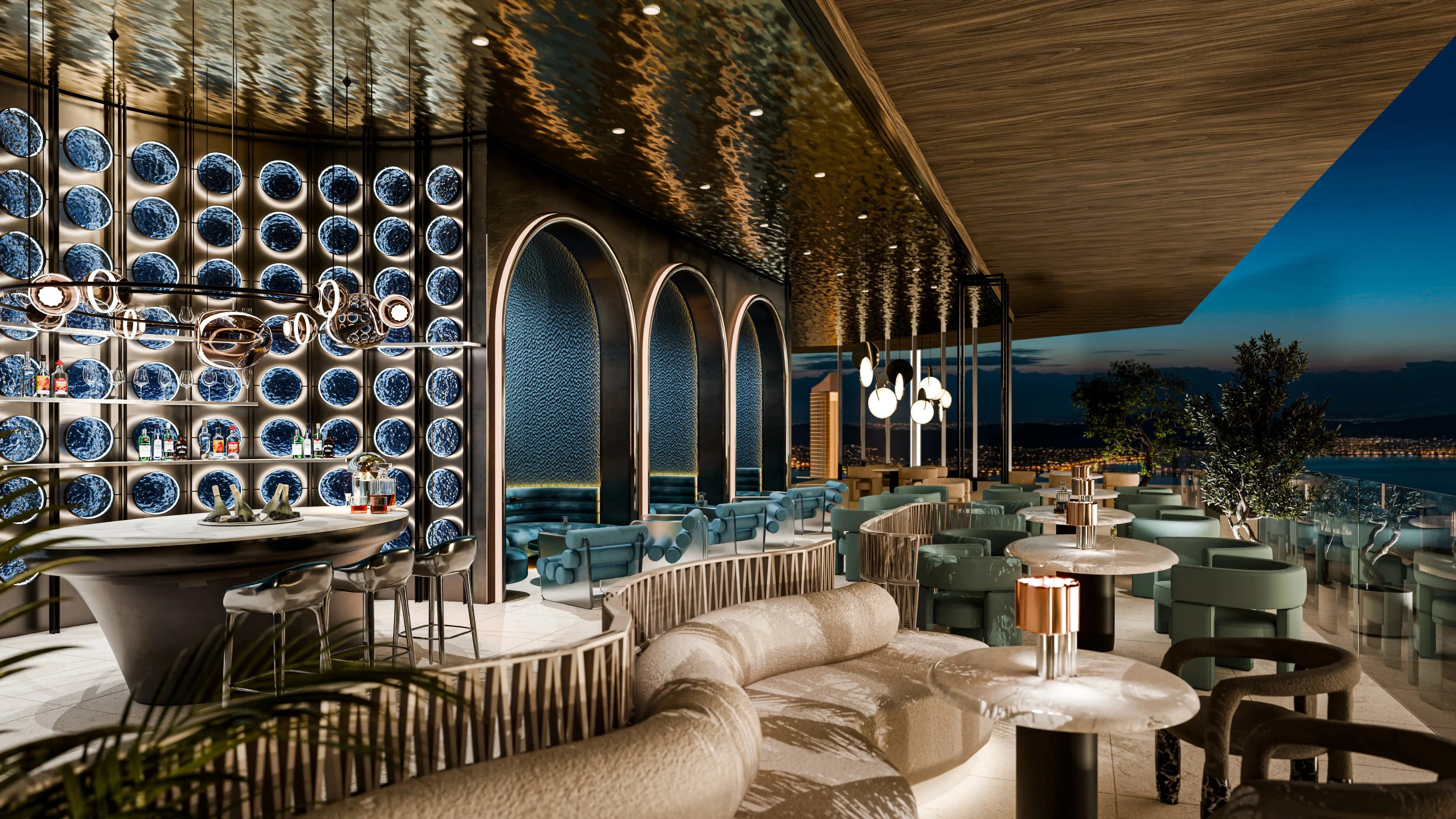 Mondrian Al Marjan Island Beach Residences Phase 2, Al Marjan kitchen dining, Al Marjan Island