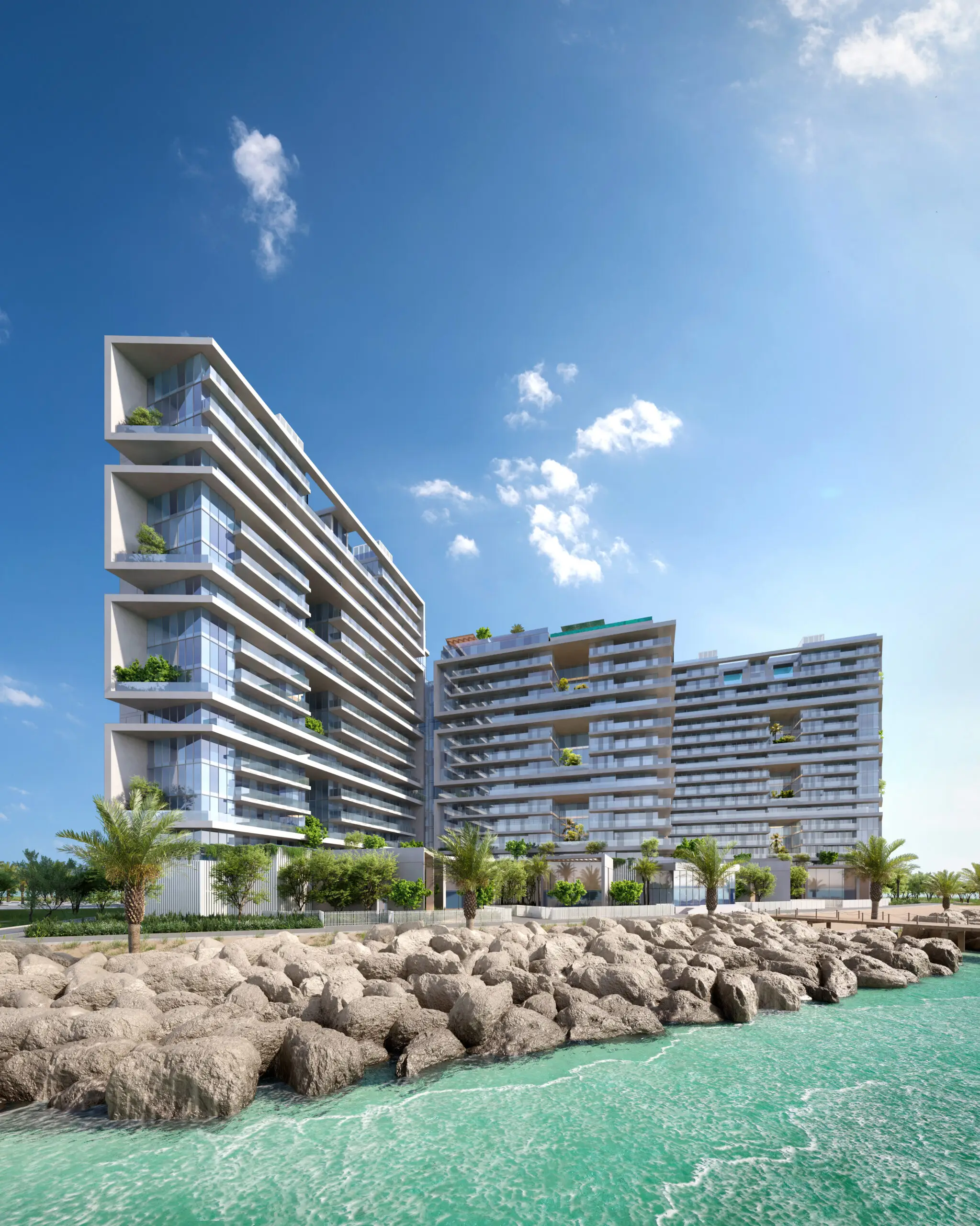 Moonstone Interiors by Missoni, Al Marjan infinity pool terrace, Al Marjan Island