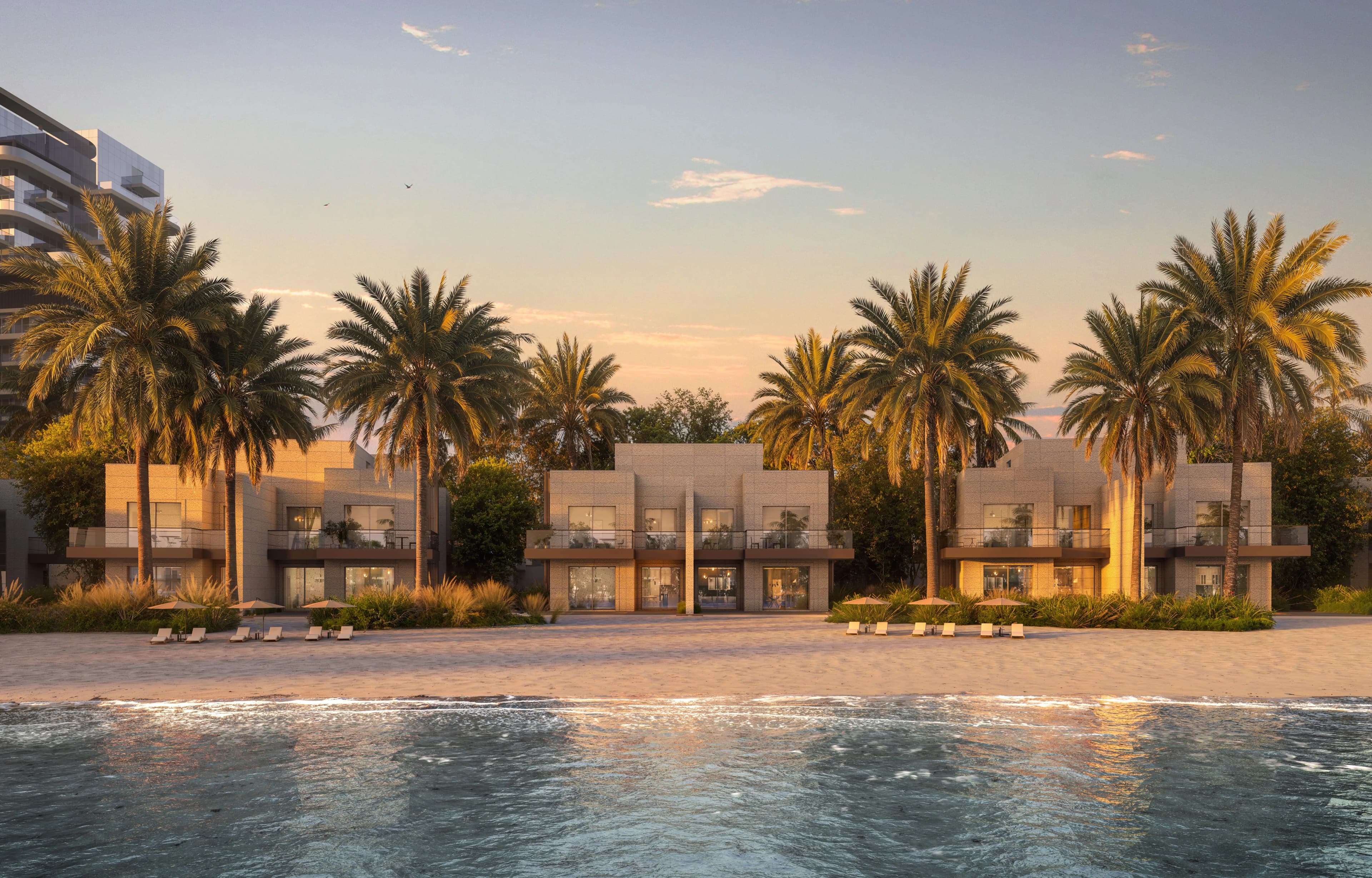 Nasim Al Bahr Residences, Al Marjan beachfront facade, Al Marjan Island