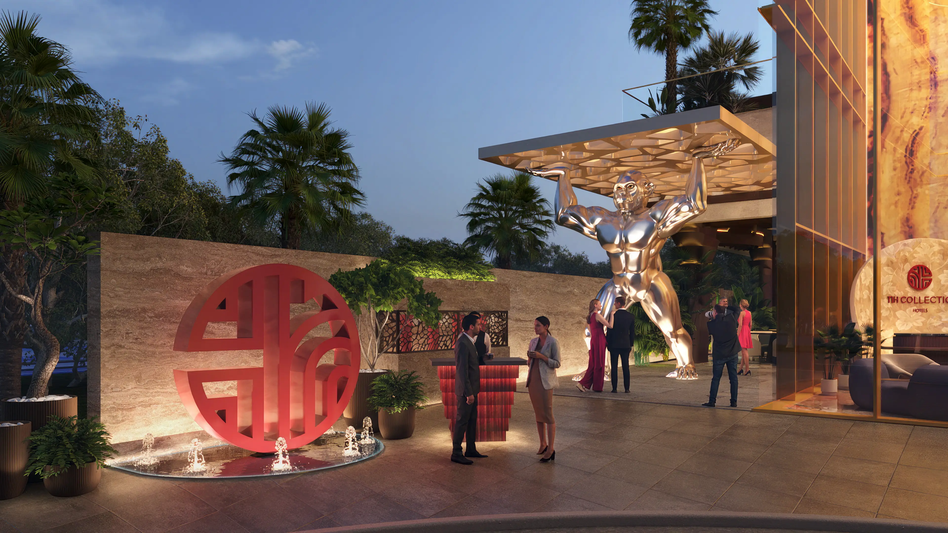 NH Collection Ras Al Khaimah Al Marjan Island Hotel & Apartments, Al Marjan lobby reception, Al Marjan Island