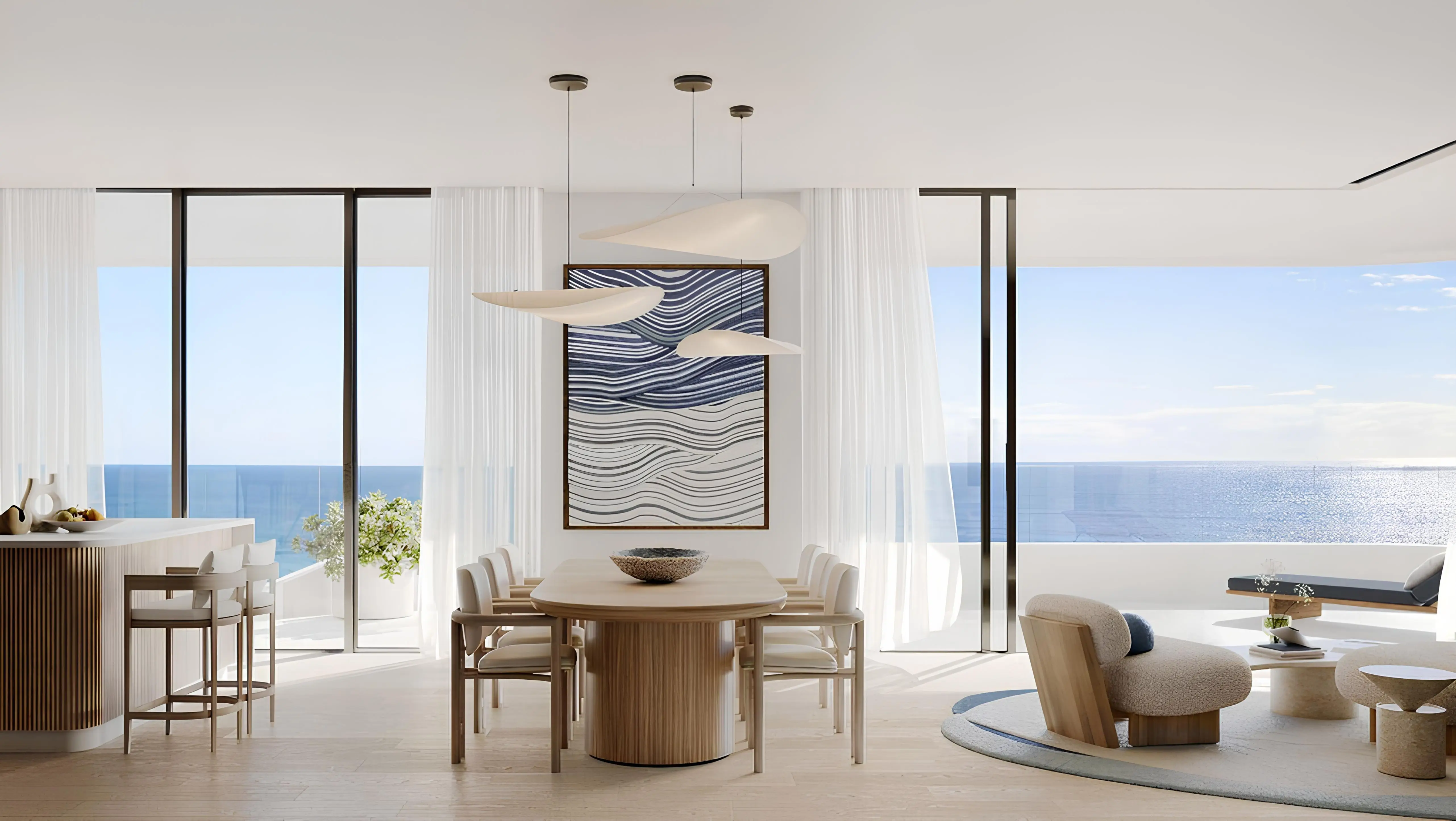 Nikki Beach Residences, Al Marjan lobby reception, Al Marjan Island