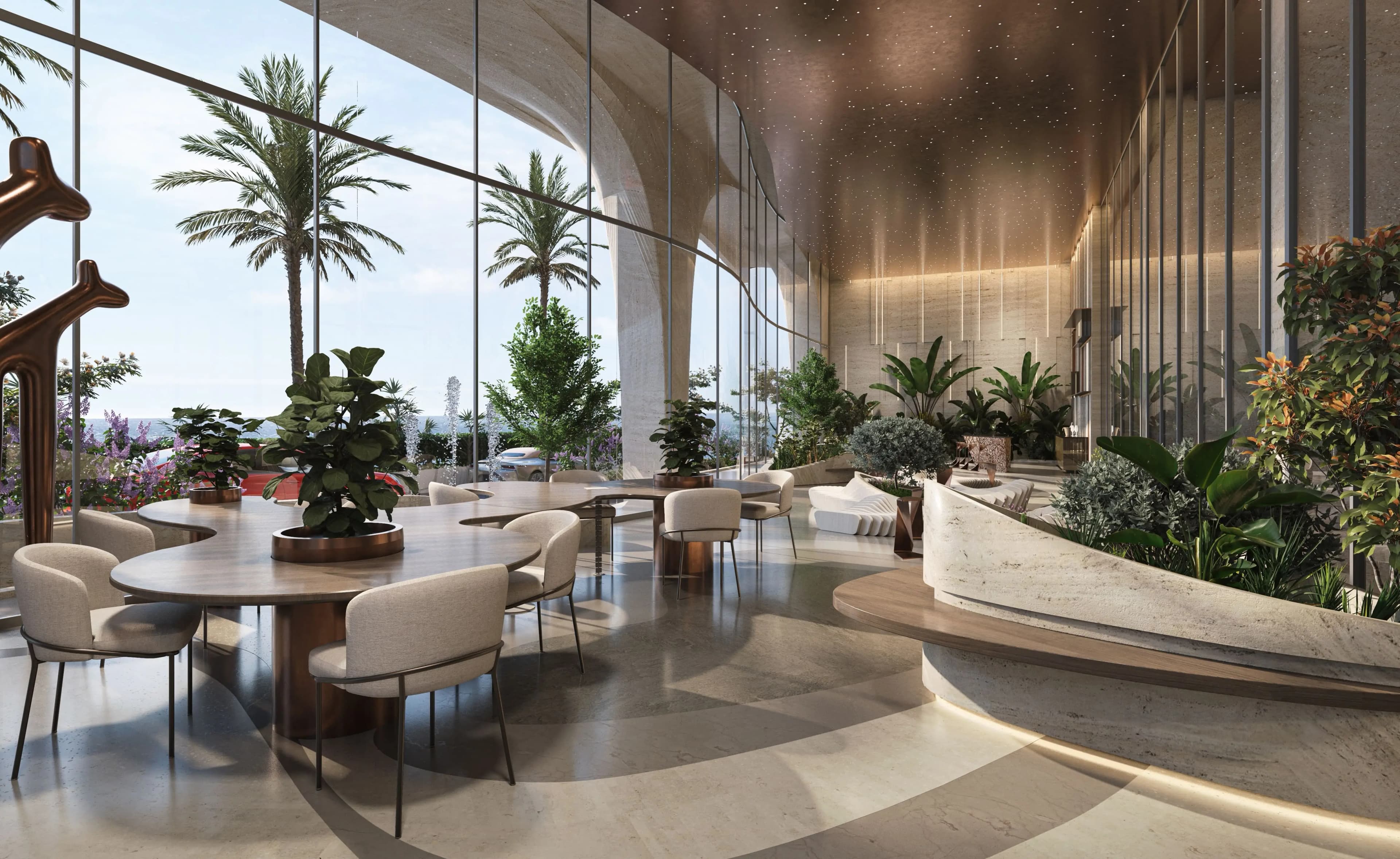 Ola Residences, Al Marjan beachfront facade, Al Marjan Island