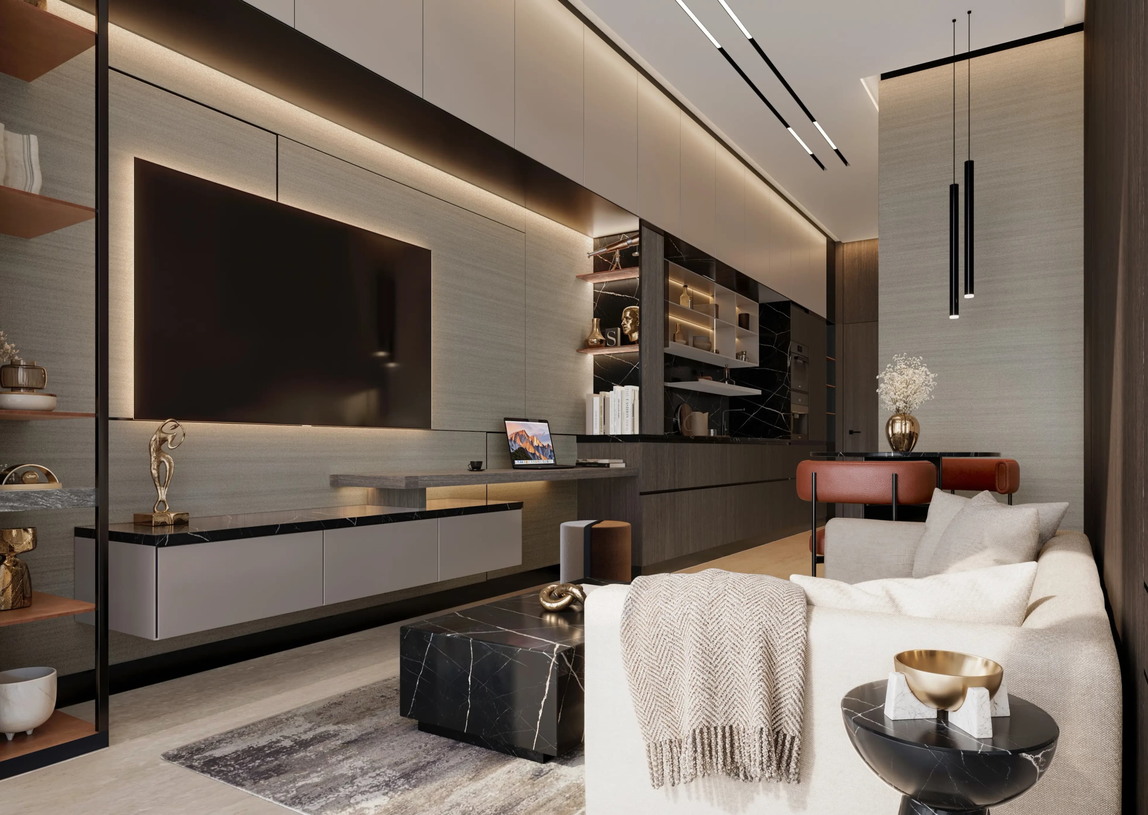 Ola Residences, Al Marjan infinity pool terrace, Al Marjan Island