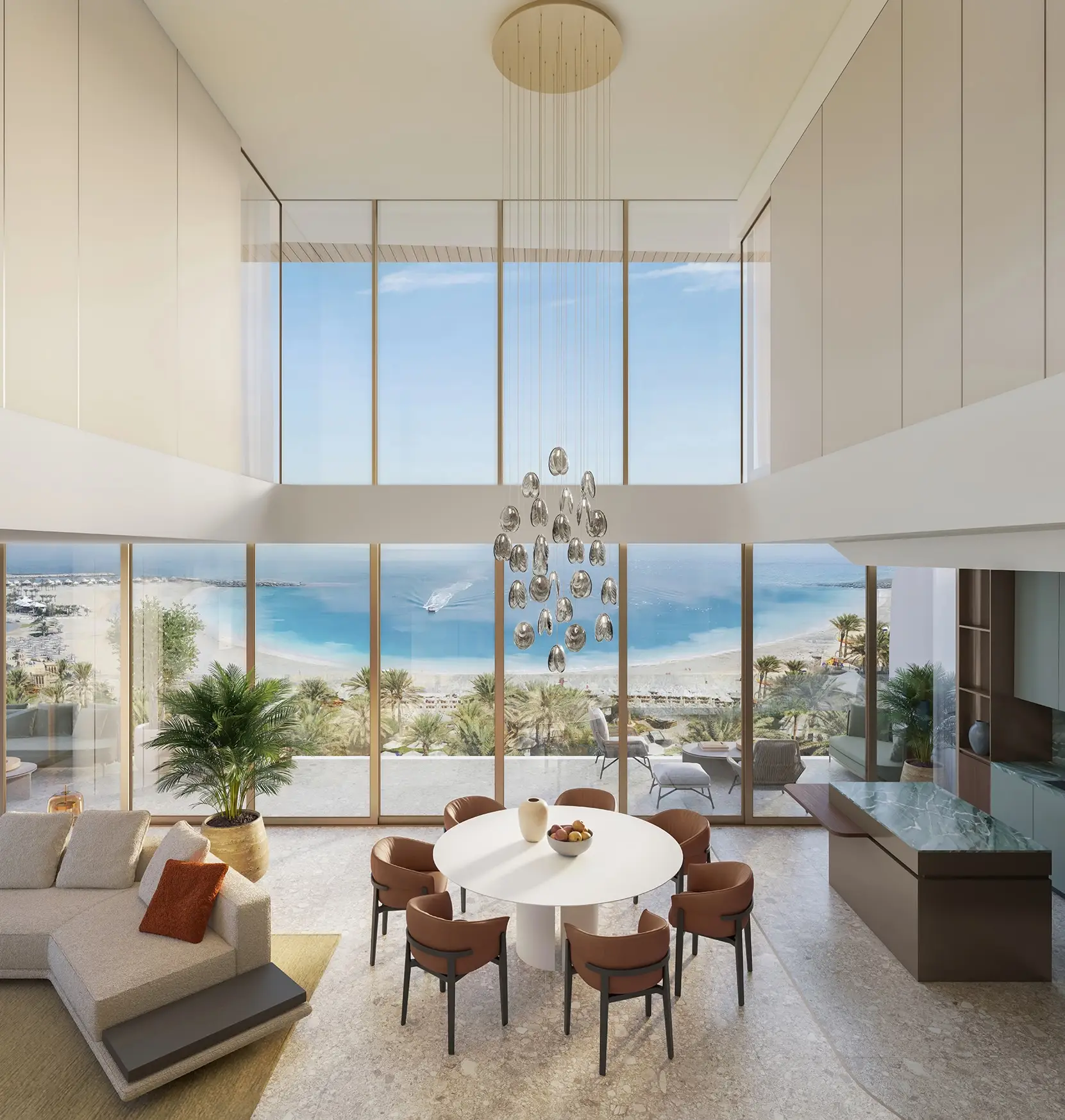 Palazzo Tissoli, Al Marjan beachfront facade, Al Marjan Island