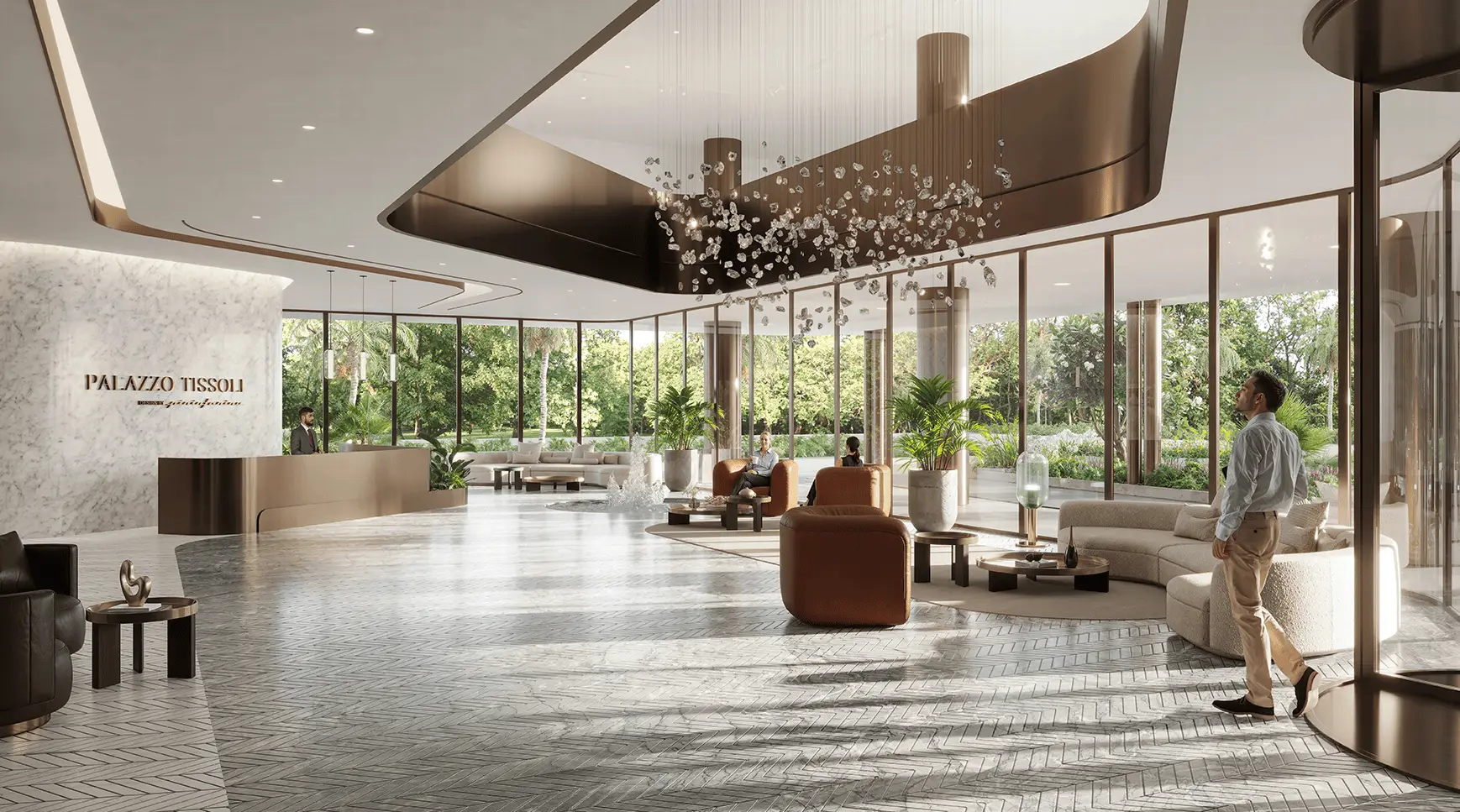 Palazzo Tissoli, Al Marjan lobby reception, Al Marjan Island