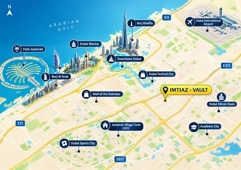 Palm Springs by Nakheel connectivity context