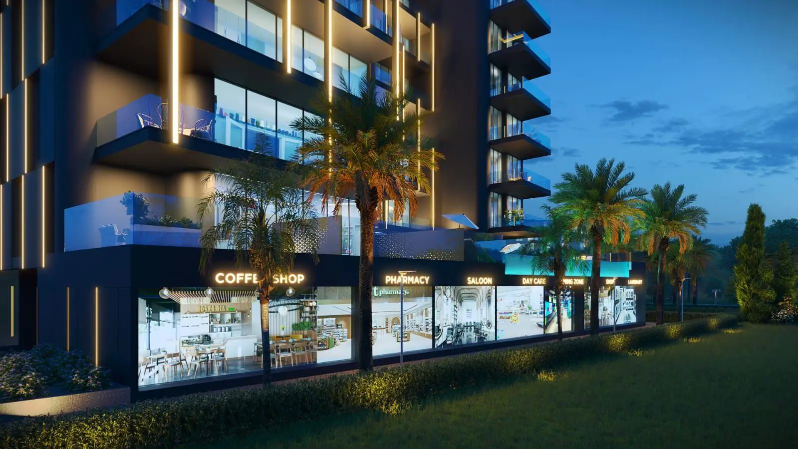 Park Beach Residence, Al Marjan infinity pool terrace, Al Marjan Island