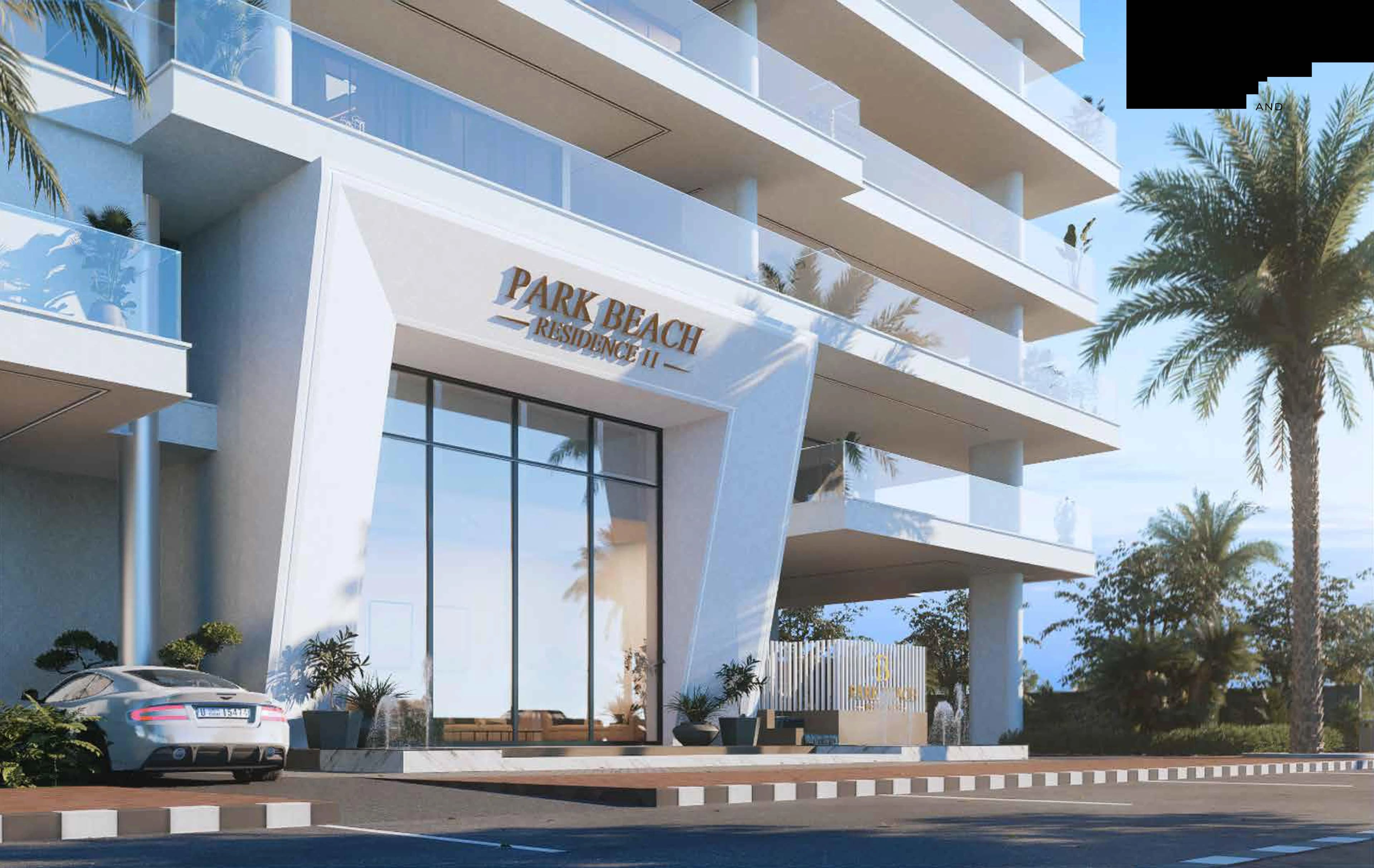 Static map for Park Beach Residence 2, Al Marjan on Al Marjan Island. Not live navigation.