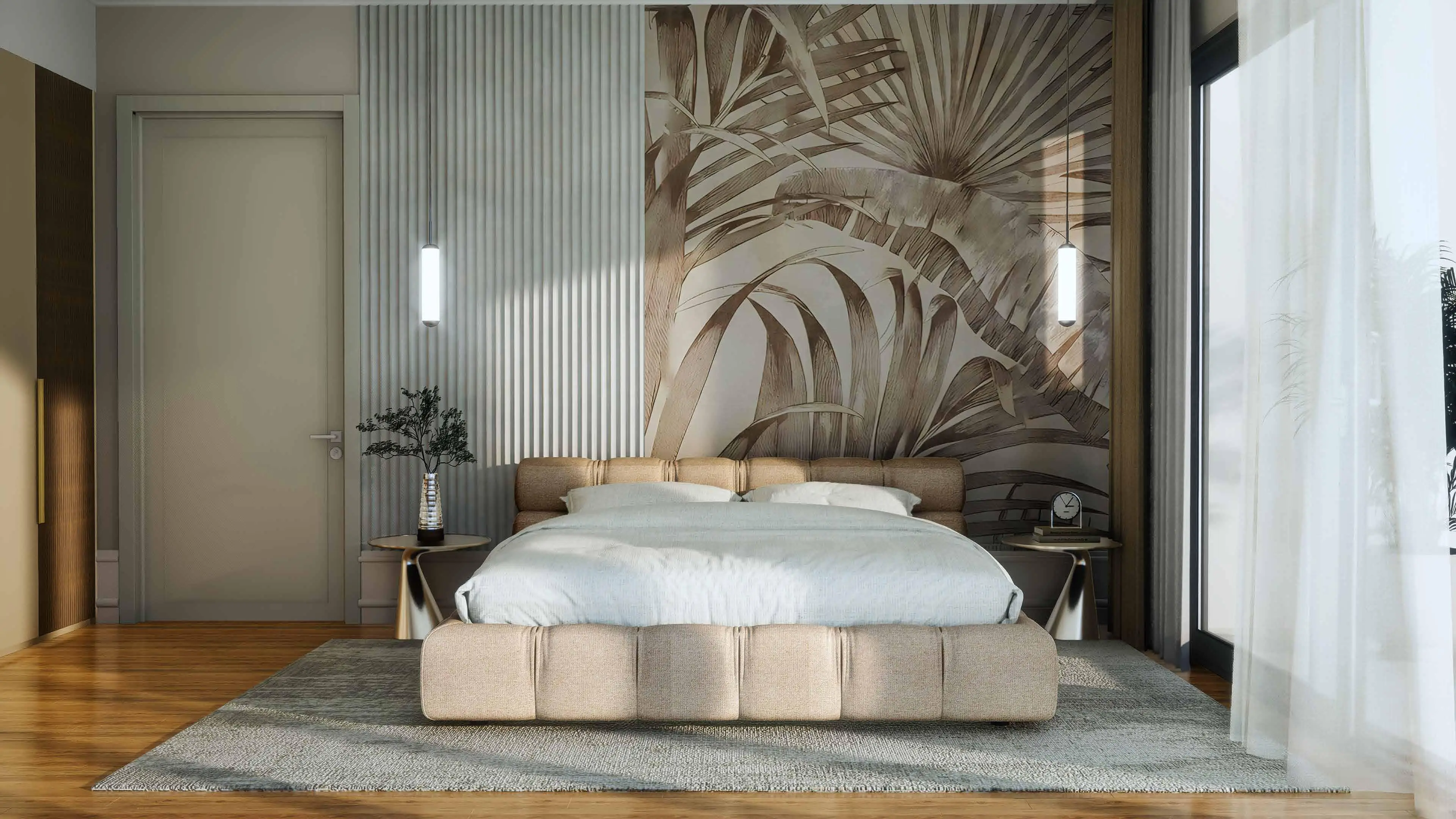 Bedroom interior at Park Beach Residence 2, Al Marjan