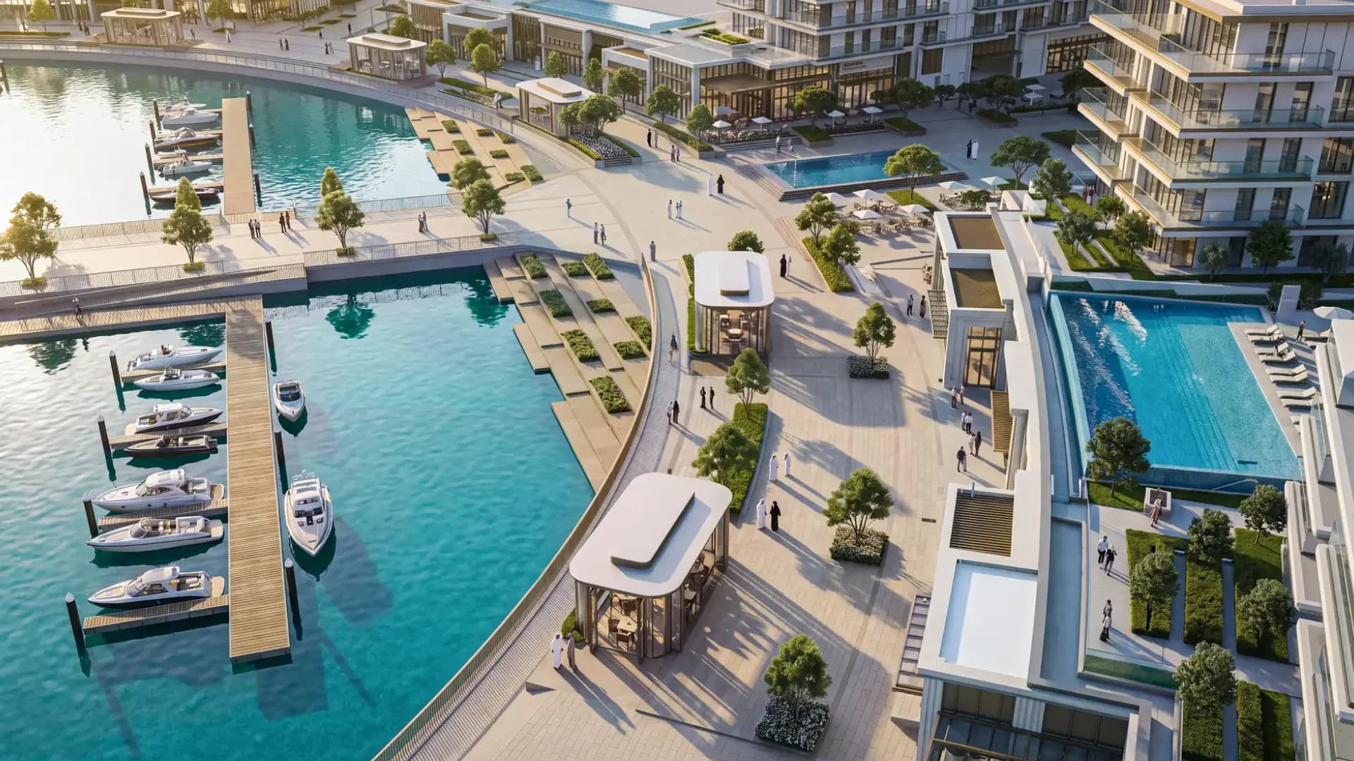 Ramhan Marina apartments on Ramhan Island, Abu Dhabi
