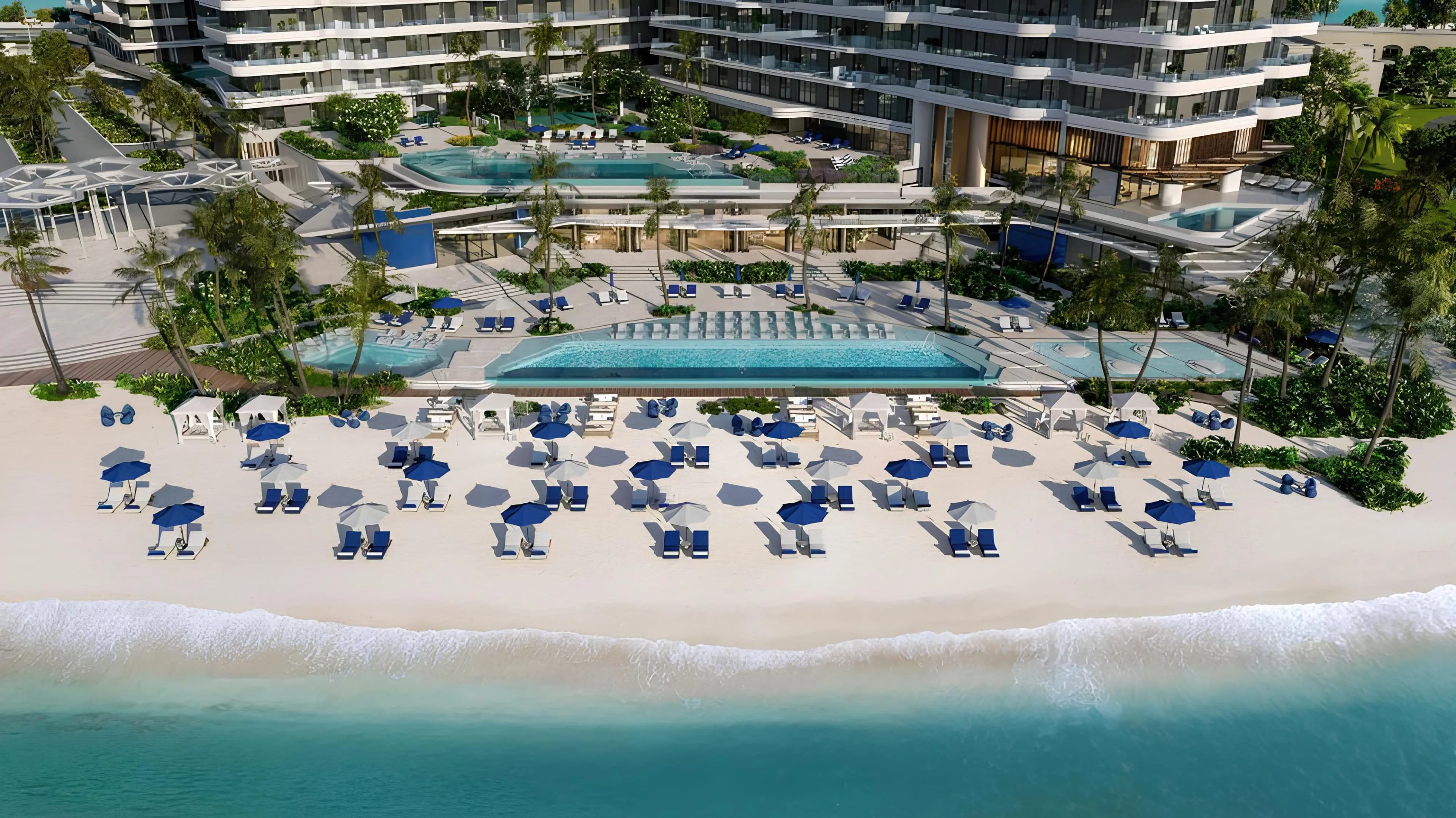 Static map for Rosso Bay Residences, Al Marjan on Al Marjan Island. Not live navigation.
