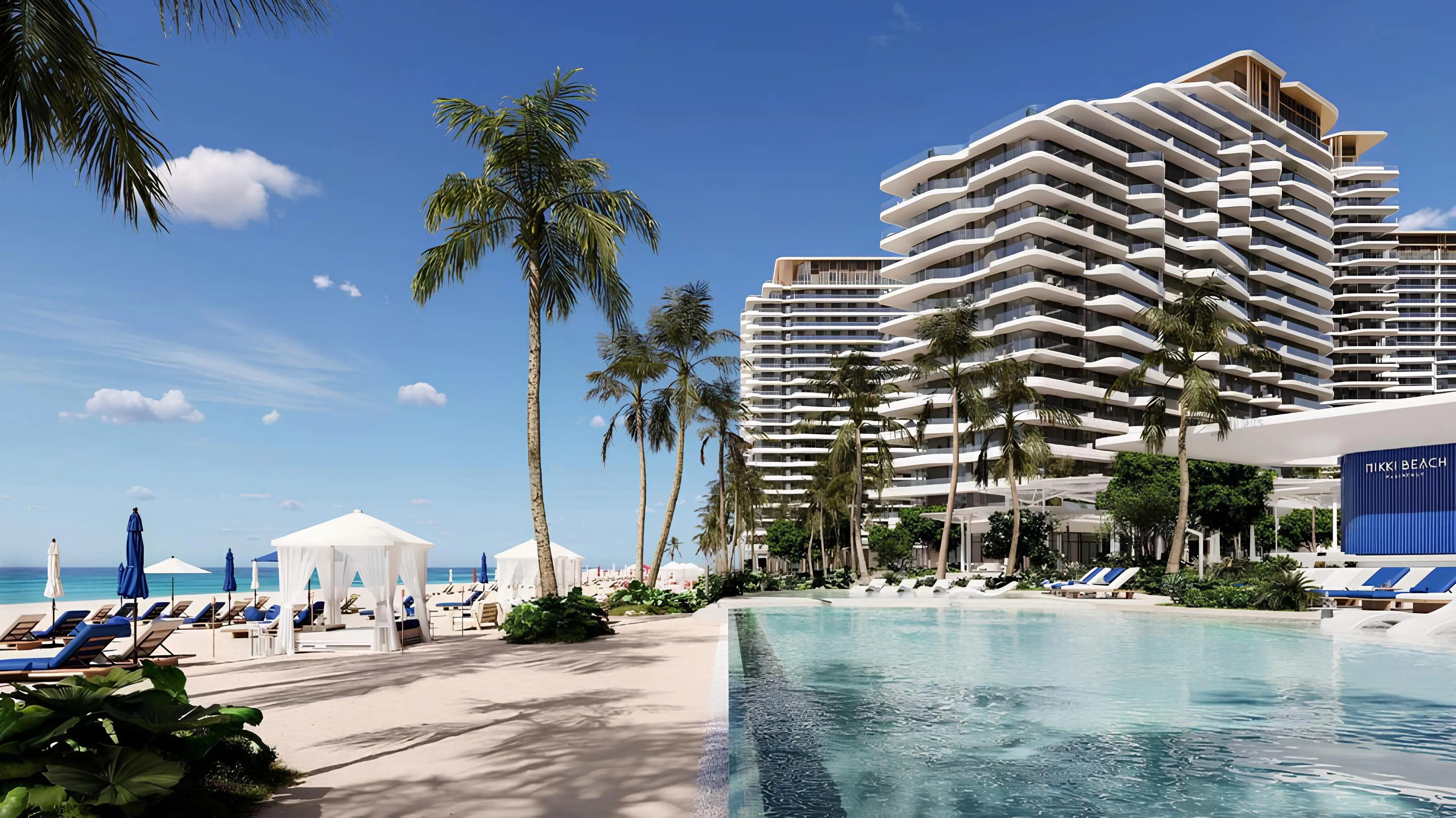 Rosso Bay Residences, Al Marjan beachfront facade, Al Marjan Island