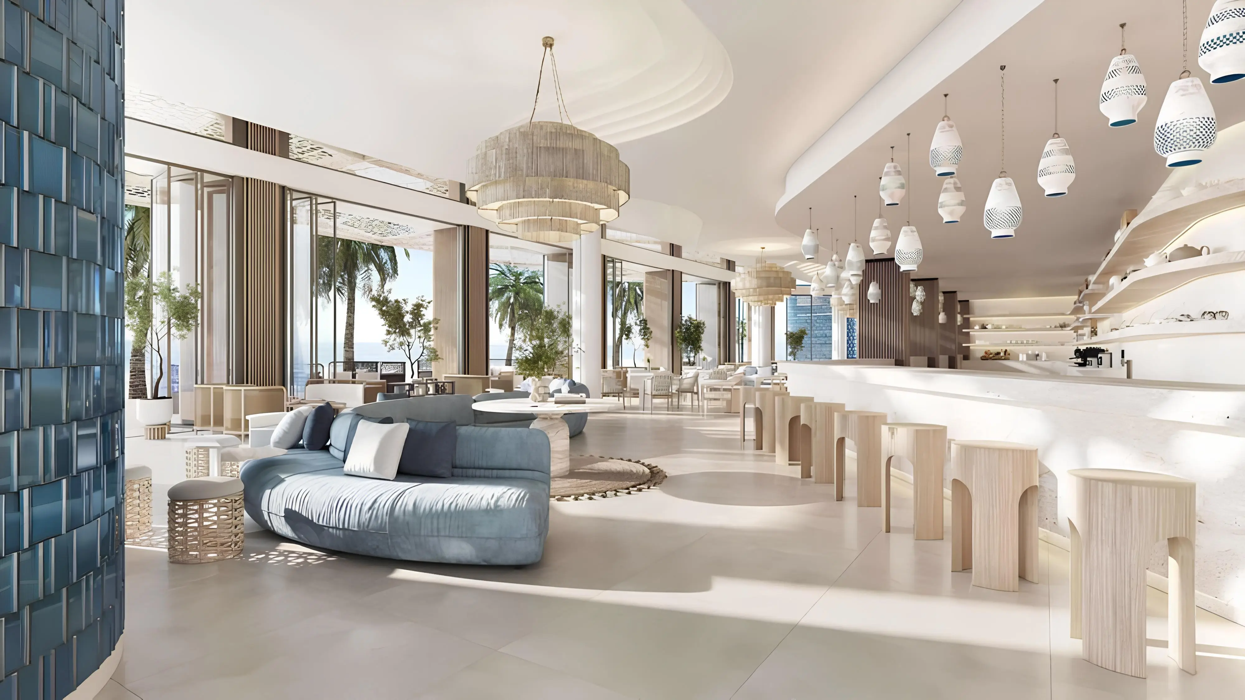 Bedroom interior at Rosso Bay Residences, Al Marjan