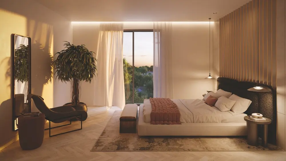 Sama Yas by Aldar bedroom with park view, Yas Island Abu Dhabi