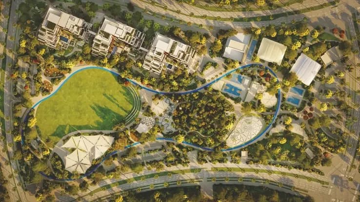 Sama Yas by Aldar park view apartment interior, Yas Island Abu Dhabi