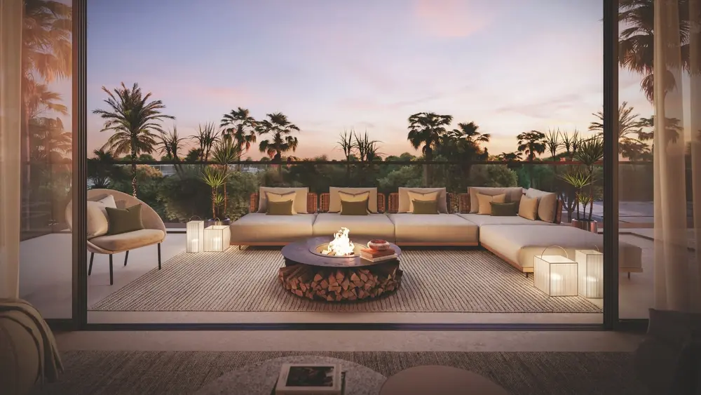 Sama Yas by Aldar park view apartment terrace, Yas Island Abu Dhabi