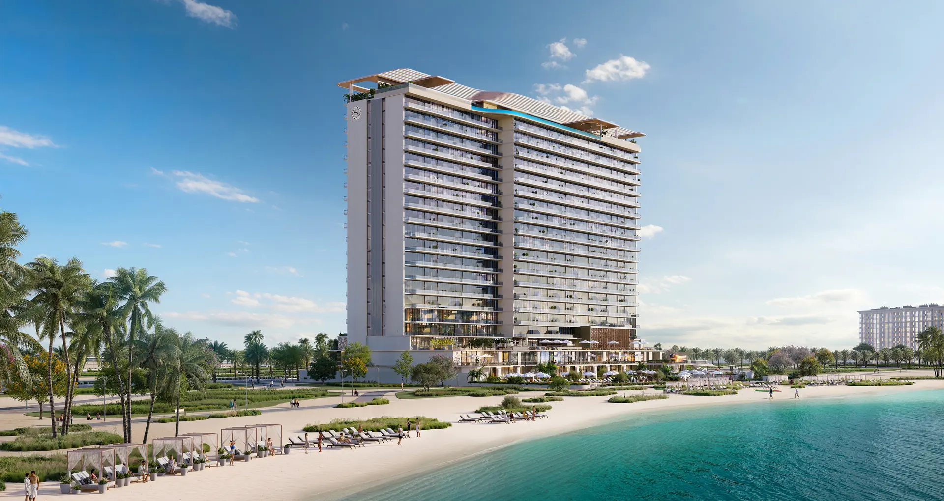 Sheraton Residences Al Marjan Island beachfront exterior, Ras Al Khaimah