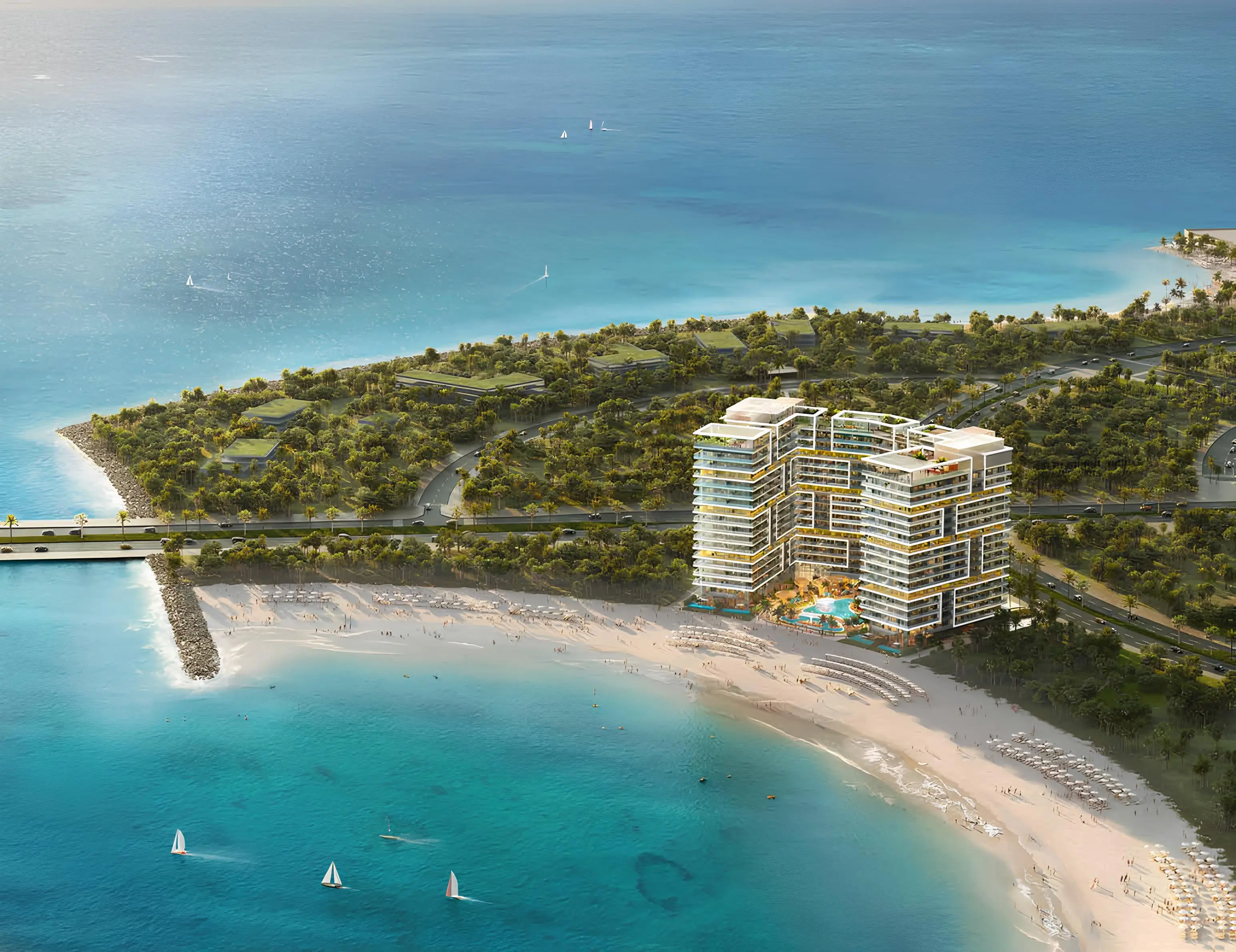 Shoreline, Al Marjan private beach, Al Marjan Island