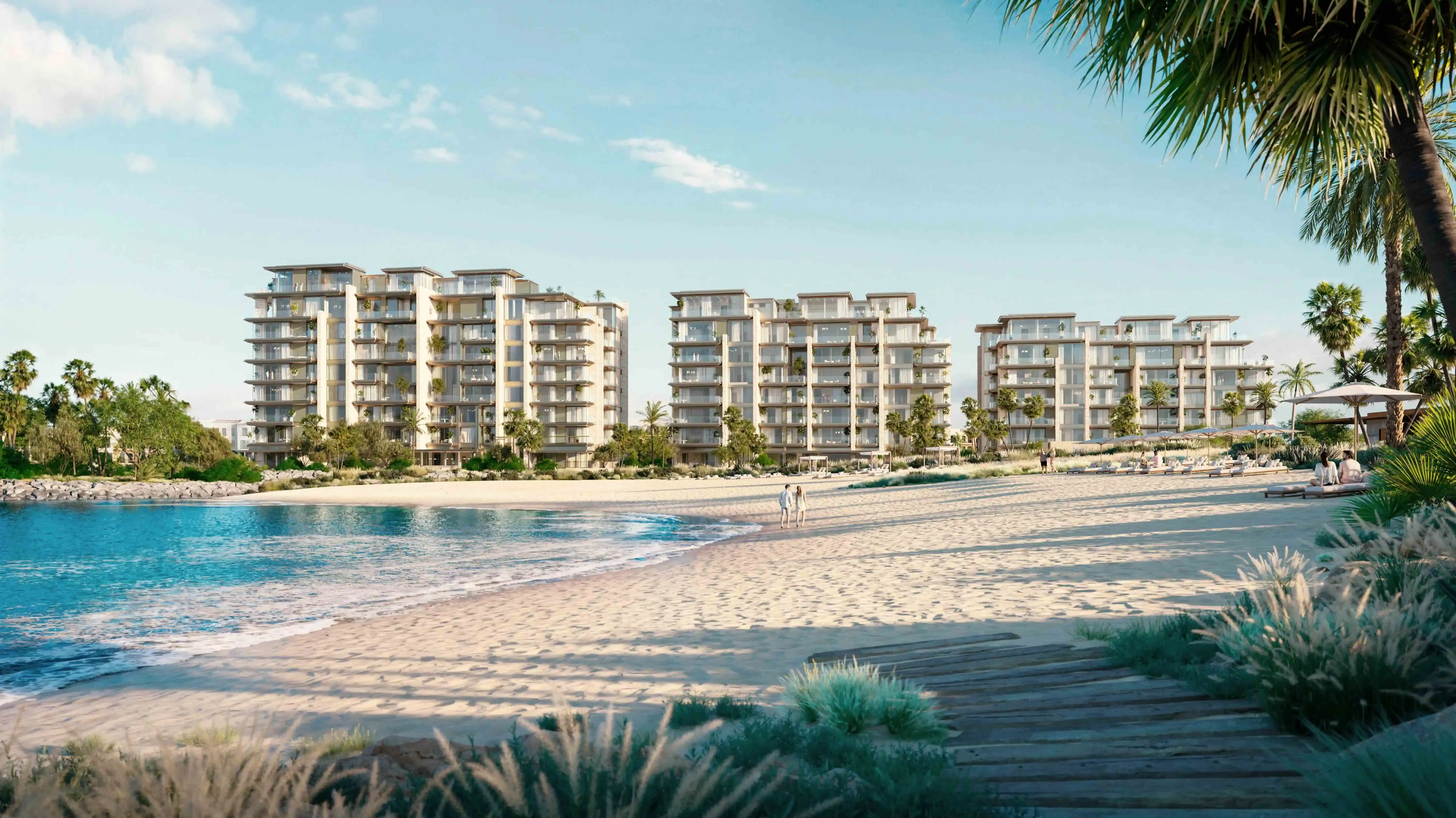 Solaya by Meraas beachfront residential exterior at Port de La Mer, Jumeirah, Dubai