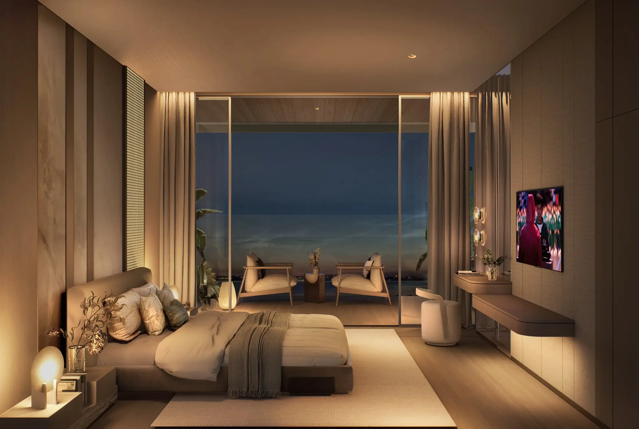 Soléva Beach Residences, Al Marjan beachfront facade, Al Marjan Island