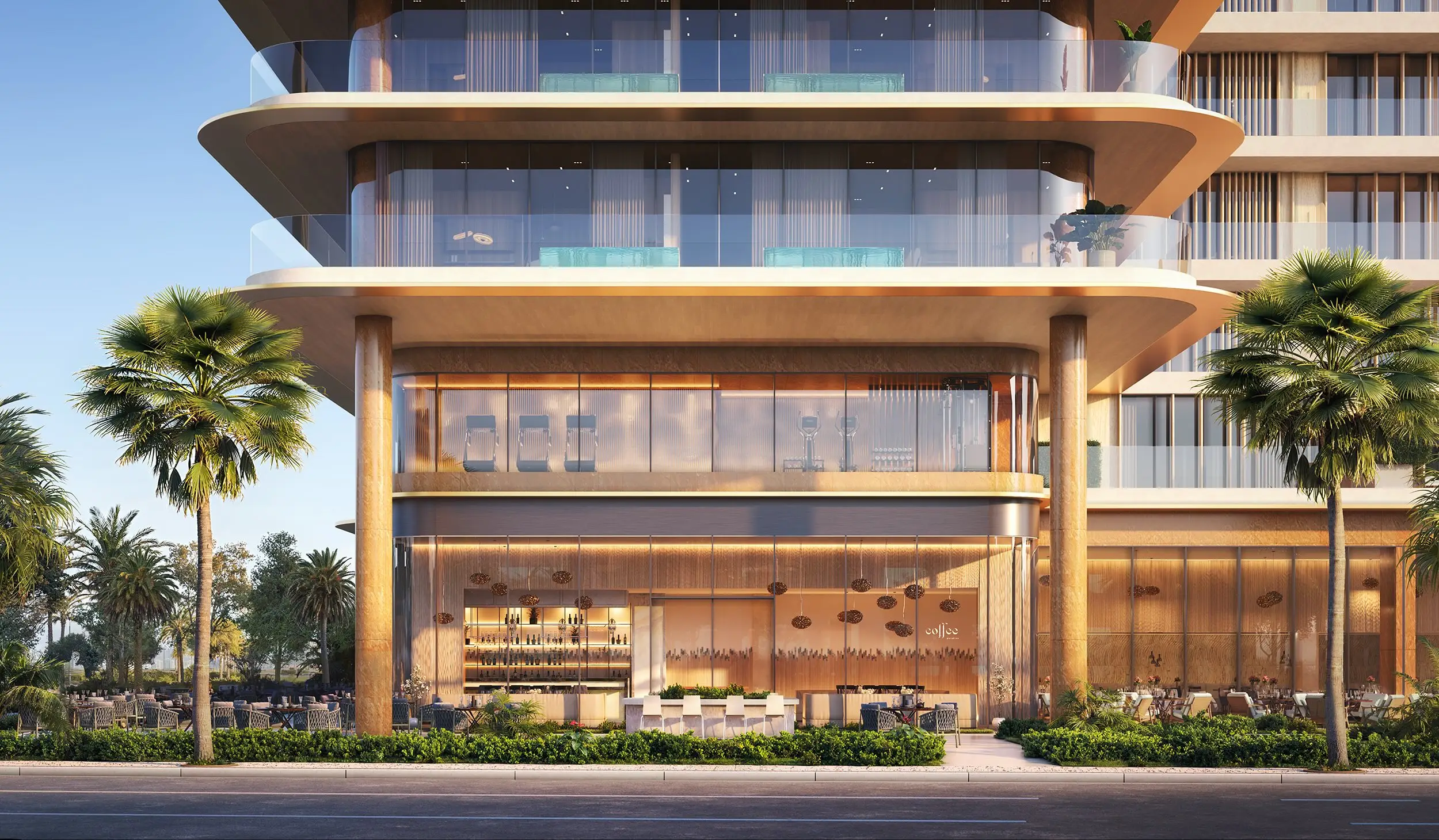 Bedroom interior at Soléva Beach Residences, Al Marjan