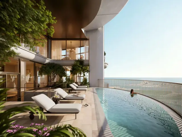 St. Regis The Residences at Al Maryah Island horizon infinity pool in Abu Dhabi