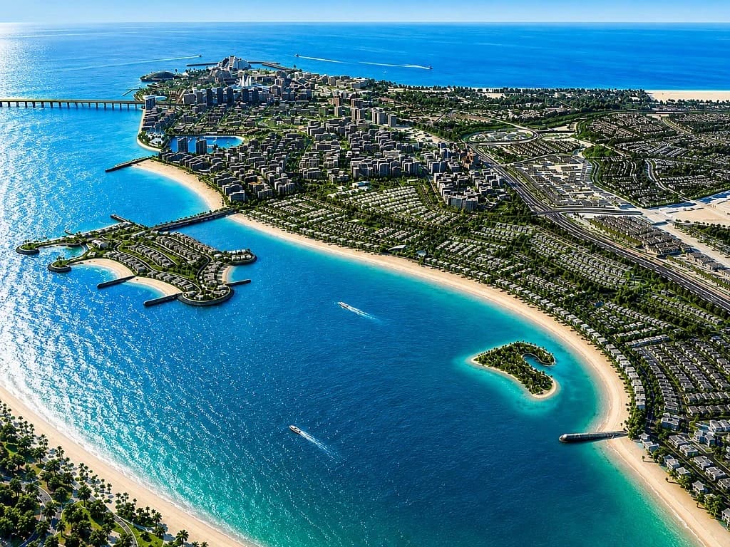 Static location graphic for Talay at Marsa Al Saadiyat on Saadiyat Island, Abu Dhabi