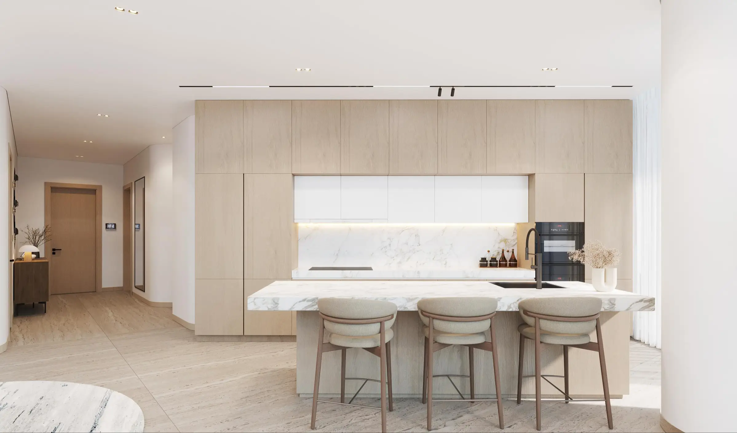The Beach Residences West Wing, Al Marjan private beach, Al Marjan Island