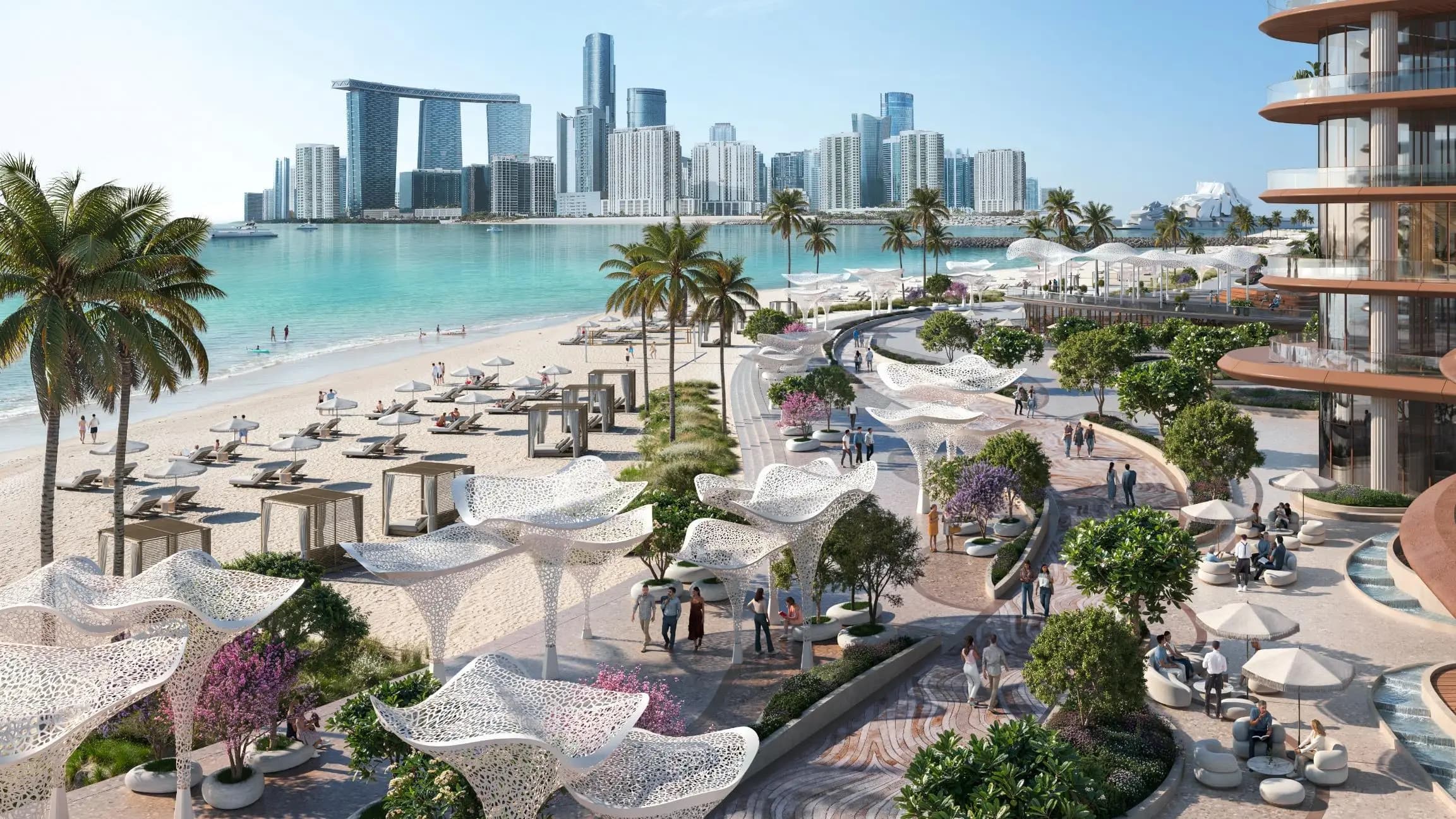 The Terrace at Marsa Al Saadiyat, Aldar community aerial, Marsa Al Saadiyat