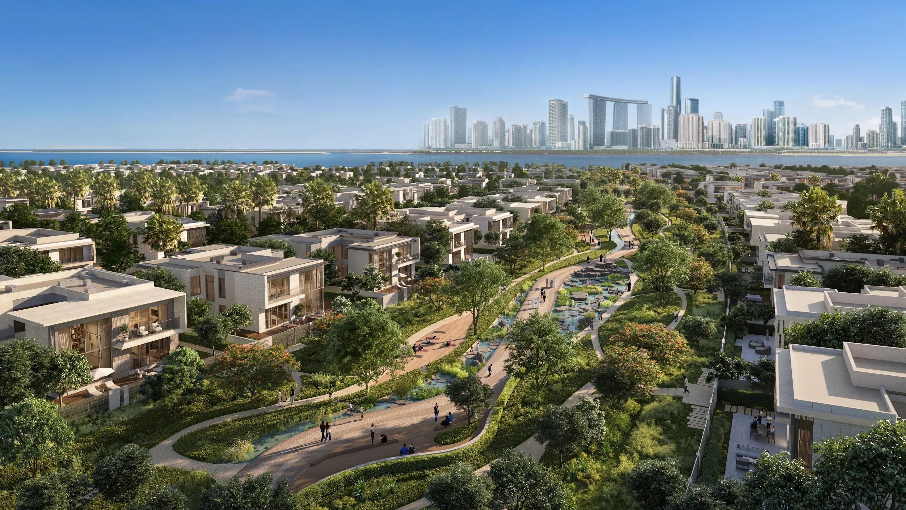 The Terrace at Marsa Al Saadiyat, Aldar pool and landscaped open areas