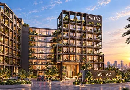 The Vault by Imtiaz at Majan facade in Dubai